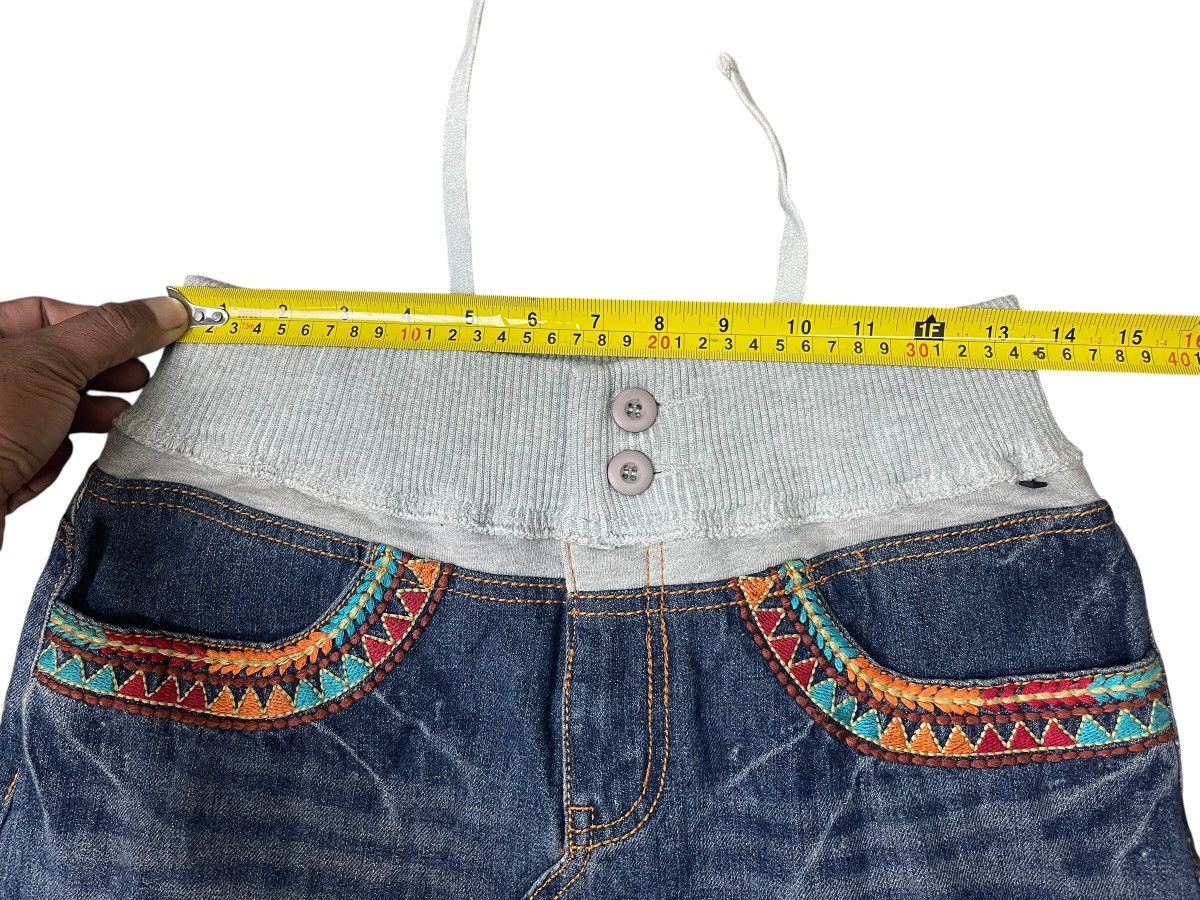 Japanese Brand Vintage Anti Ballistic Aztec Pattern Mini Skirt Streetwear Size 27" / US 4 / IT 40 - 4 Thumbnail