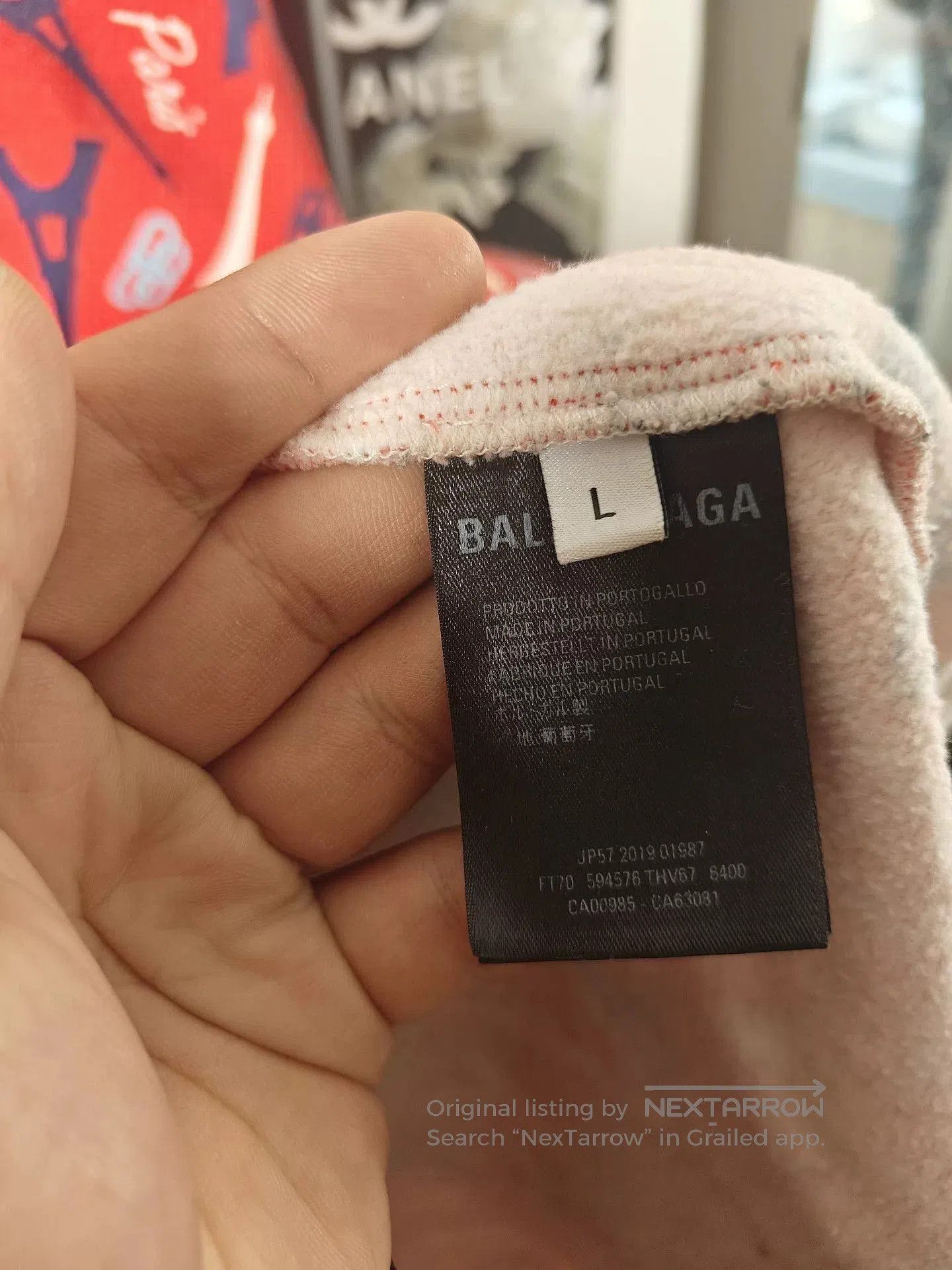 Balenciaga Balenciaga Sweatshirt with Paris Print. Size US M / EU 48-50 / 2 - 3 Thumbnail