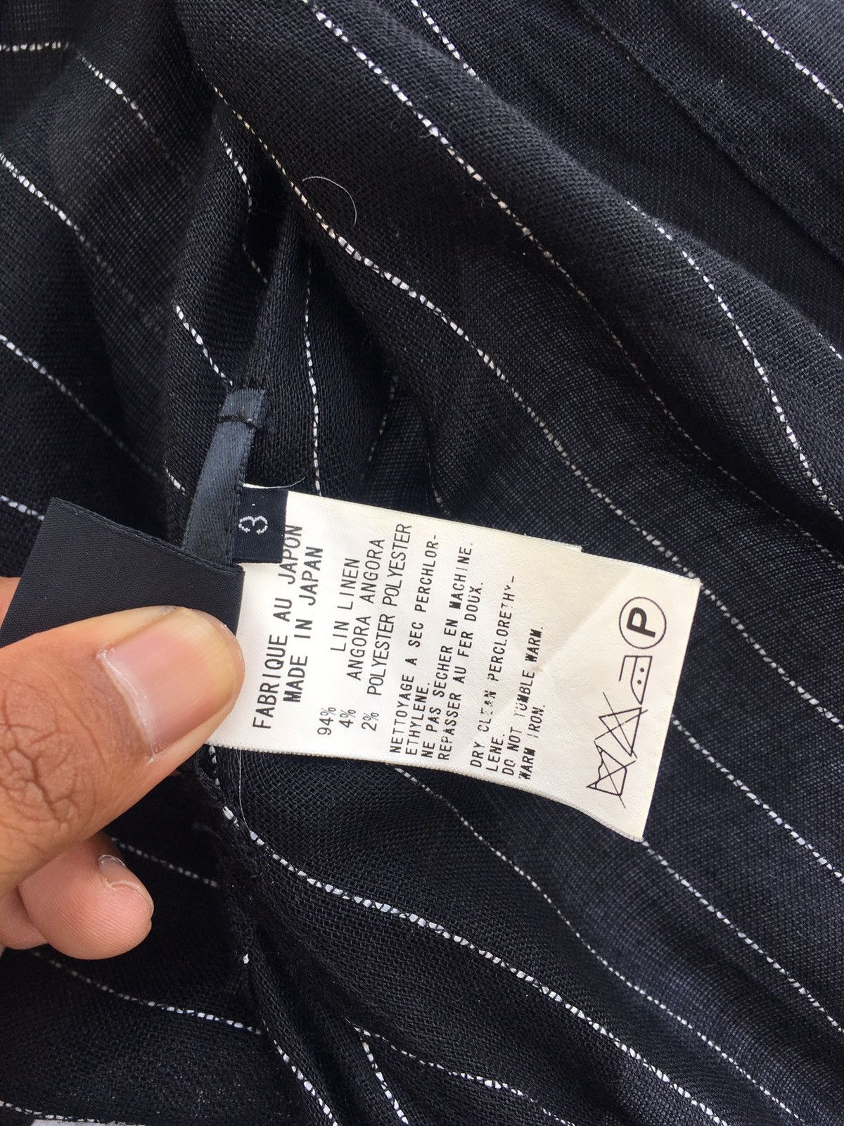 Yohji Yamamoto Rare Vintage Y’s Yohji Yamamoto Linen Stripes Cardi Size US M / EU 48-50 / 2 - 12 Thumbnail