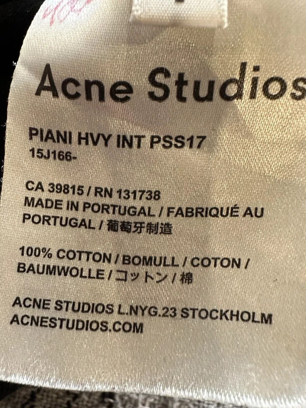 Acne Studios Acne Studios Women Piani Hvy Int T-shirt Asymmetric Top Size S / US 4 / IT 40 - 10 Thumbnail