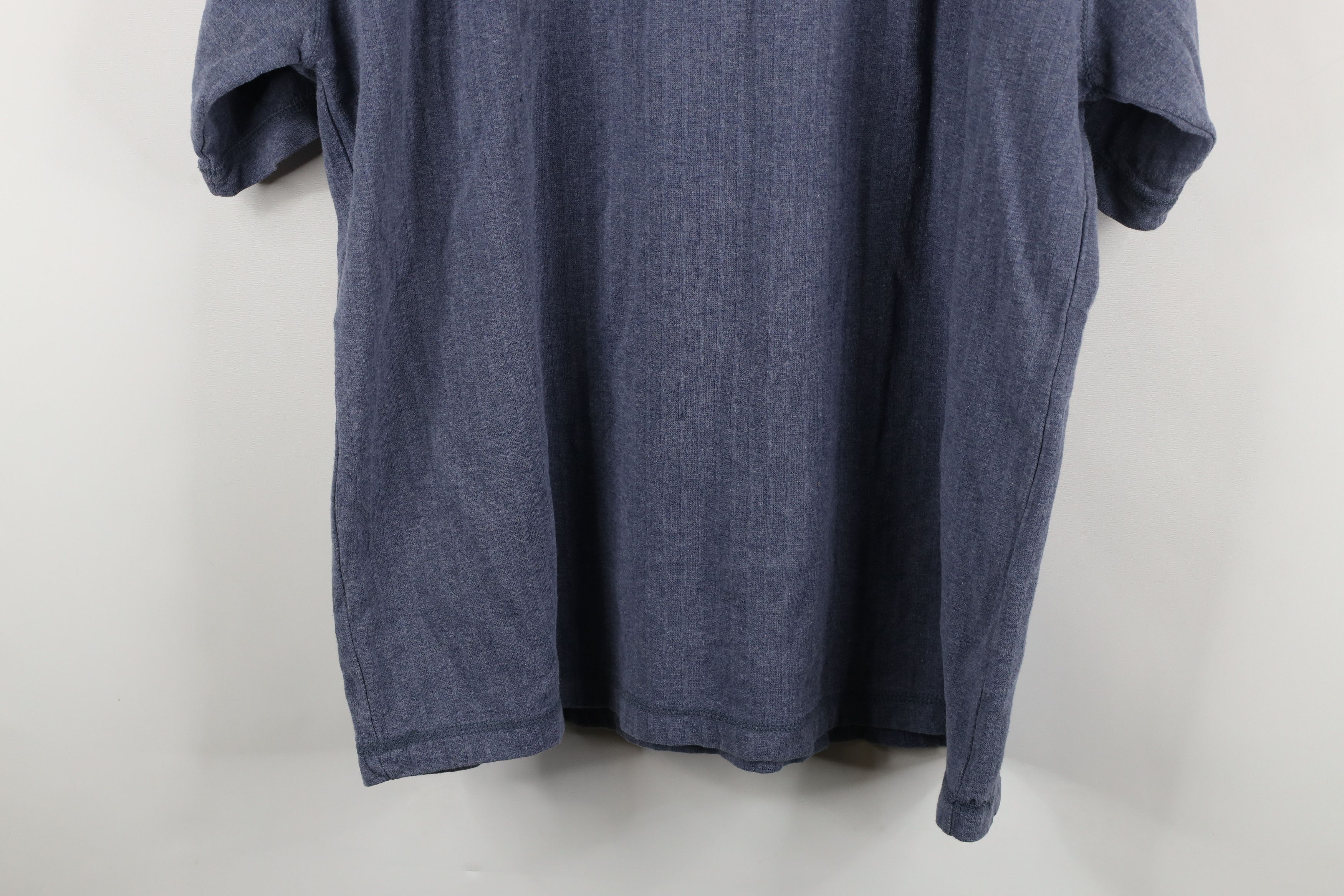 Vintage Vintage 90s Streetwear Heavyweight Ribbed Henley T-Shirt Size US XL / EU 56 / 4 - 12 Thumbnail