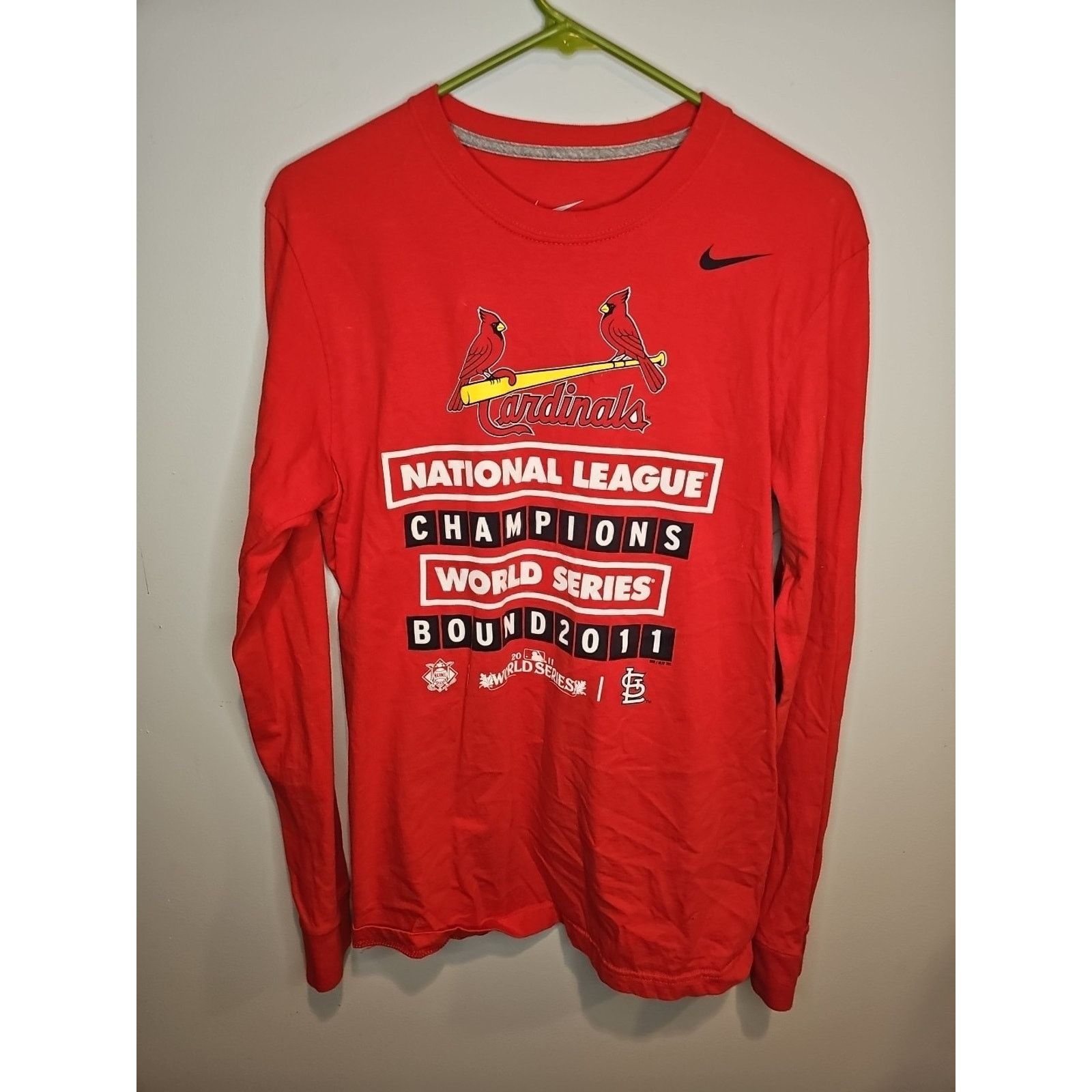 Nike NIKE 2011 St. Louis Cardinals NL Champions Shirt Size Mens M Size US M / EU 48-50 / 2 - 1 Thumbnail
