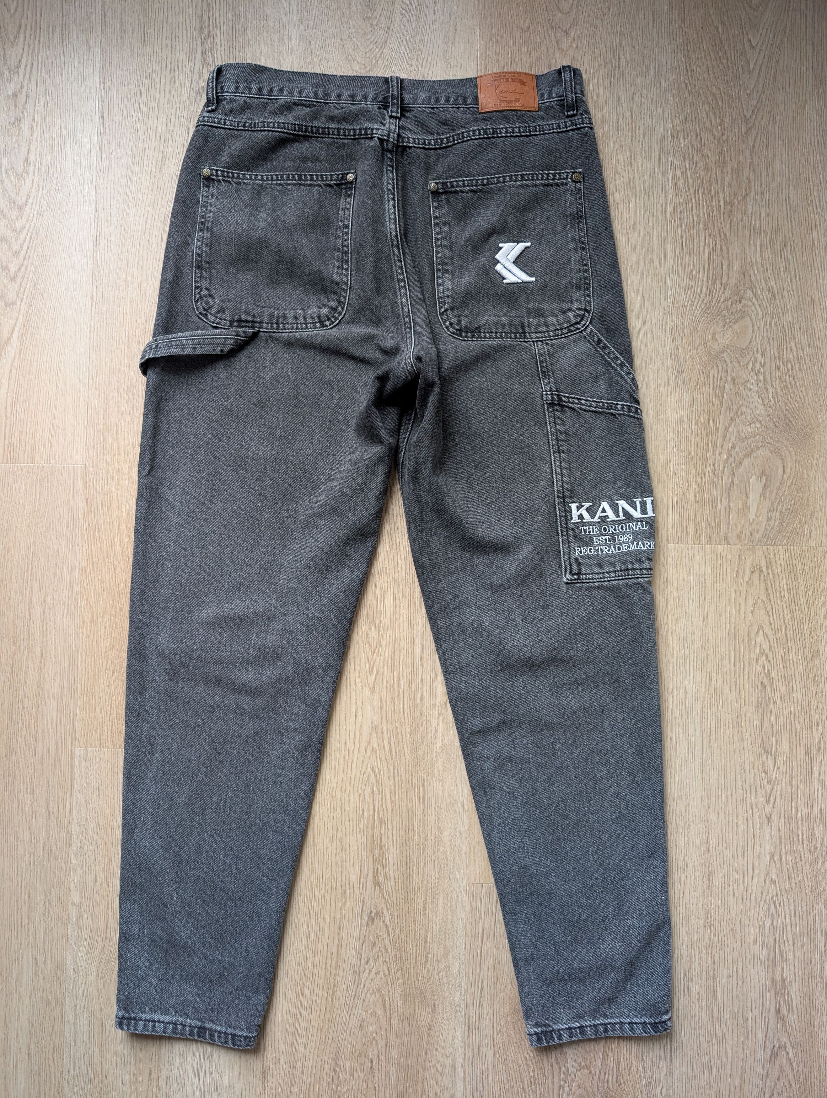 Karl Kani Karl Kani Gray Single Knee Jeans Hip Hop Pants Size L 34x32 Size US 34 / EU 50 - 9 Thumbnail