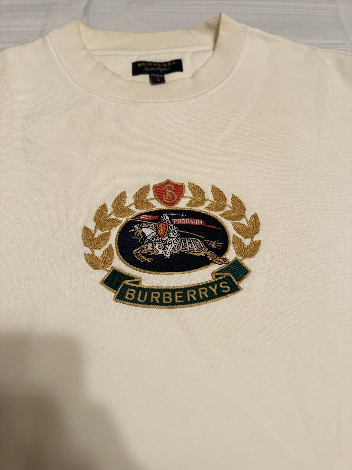 Burberry Burberrys embroidered crest sweatshirt, Size US L / EU 52-54 / 3 - 2 Thumbnail