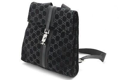 Gucci GUCCI Jackie / Backpack / Suede / Black / GG pattern Size ONE SIZE - 1 Thumbnail