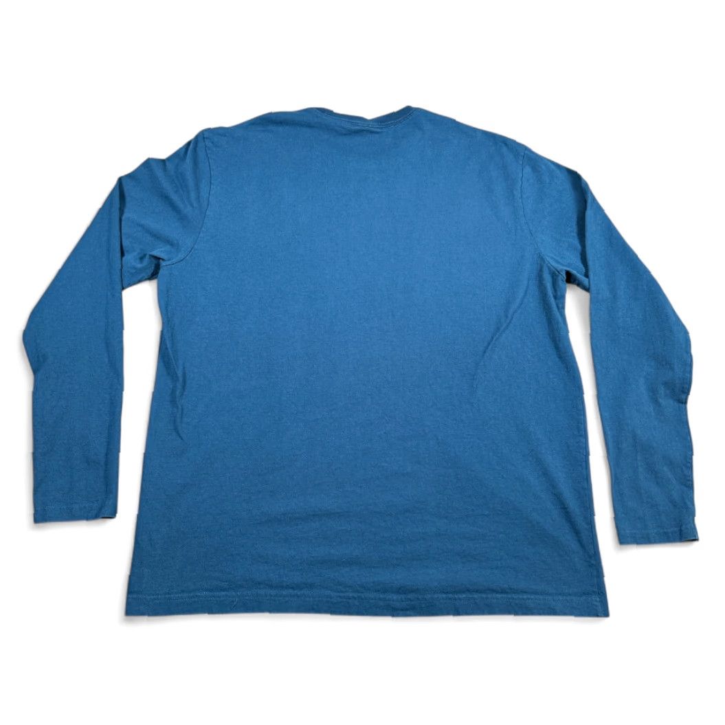 Apple Apple Store Shirt Adult XL Blue T-Shirt Crew Neck Long Sleeve Logo Cotton Men Size US XL / EU 56 / 4 - 5 Thumbnail