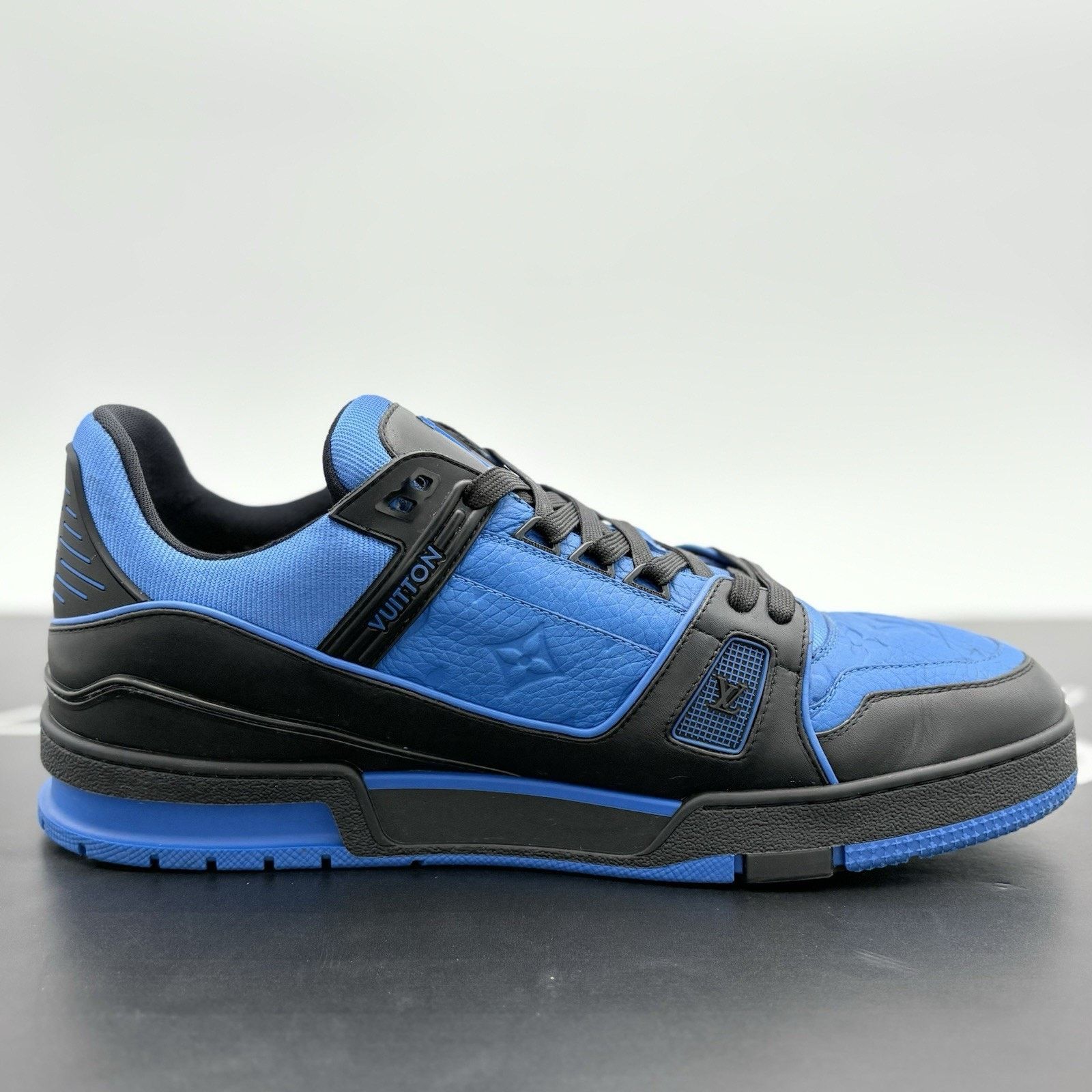 Louis Vuitton 12-12.5 US Louis Vuitton Trainer ' Black Blue ' | GREAT COND Size US 12 / EU 45 - 10 Thumbnail