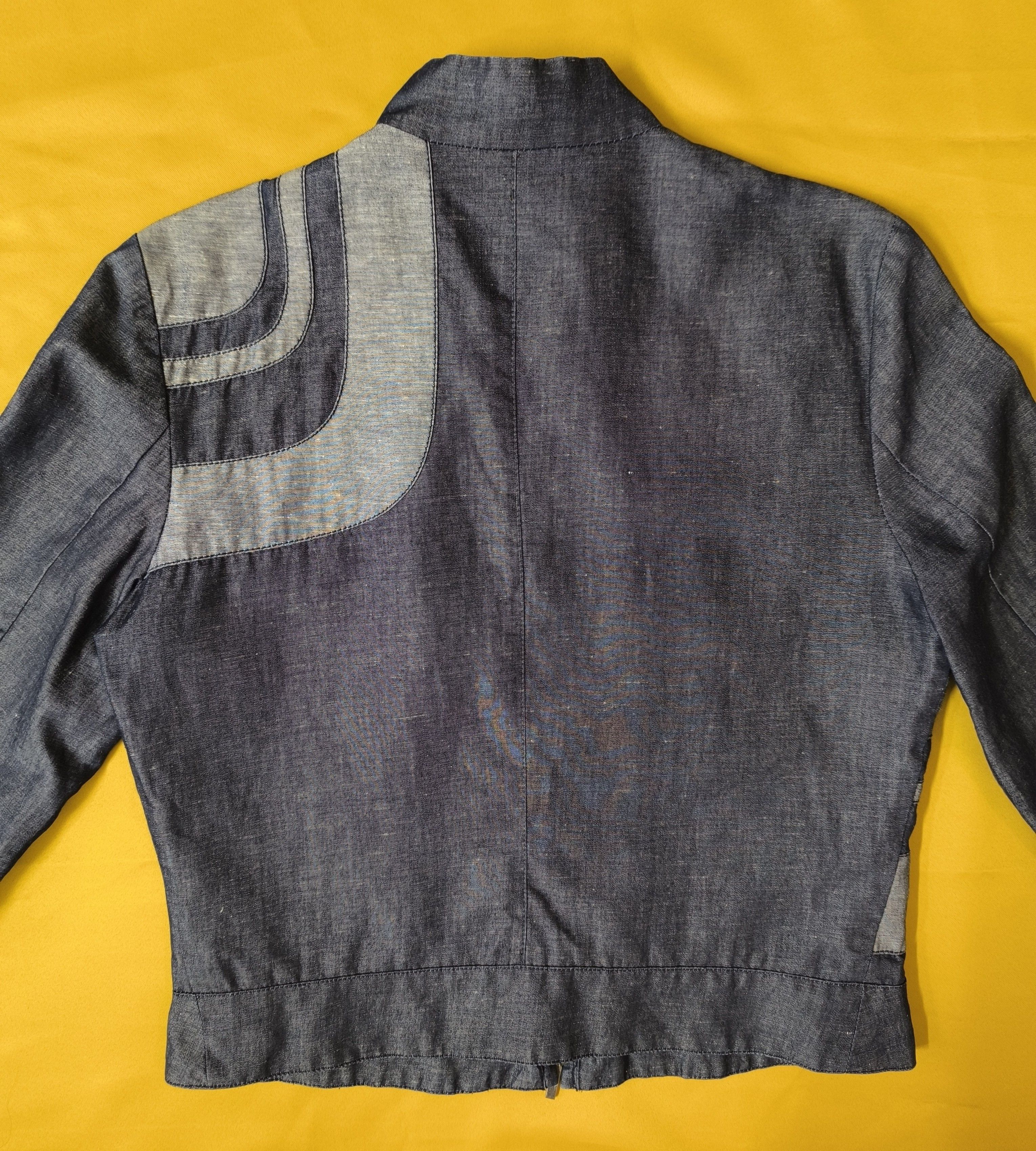 Kenzo Vintage Kenzo Women's Blue Zip-Up Denim Jacket Size 40 Size M / US 6-8 / IT 42-44 - 8 Thumbnail