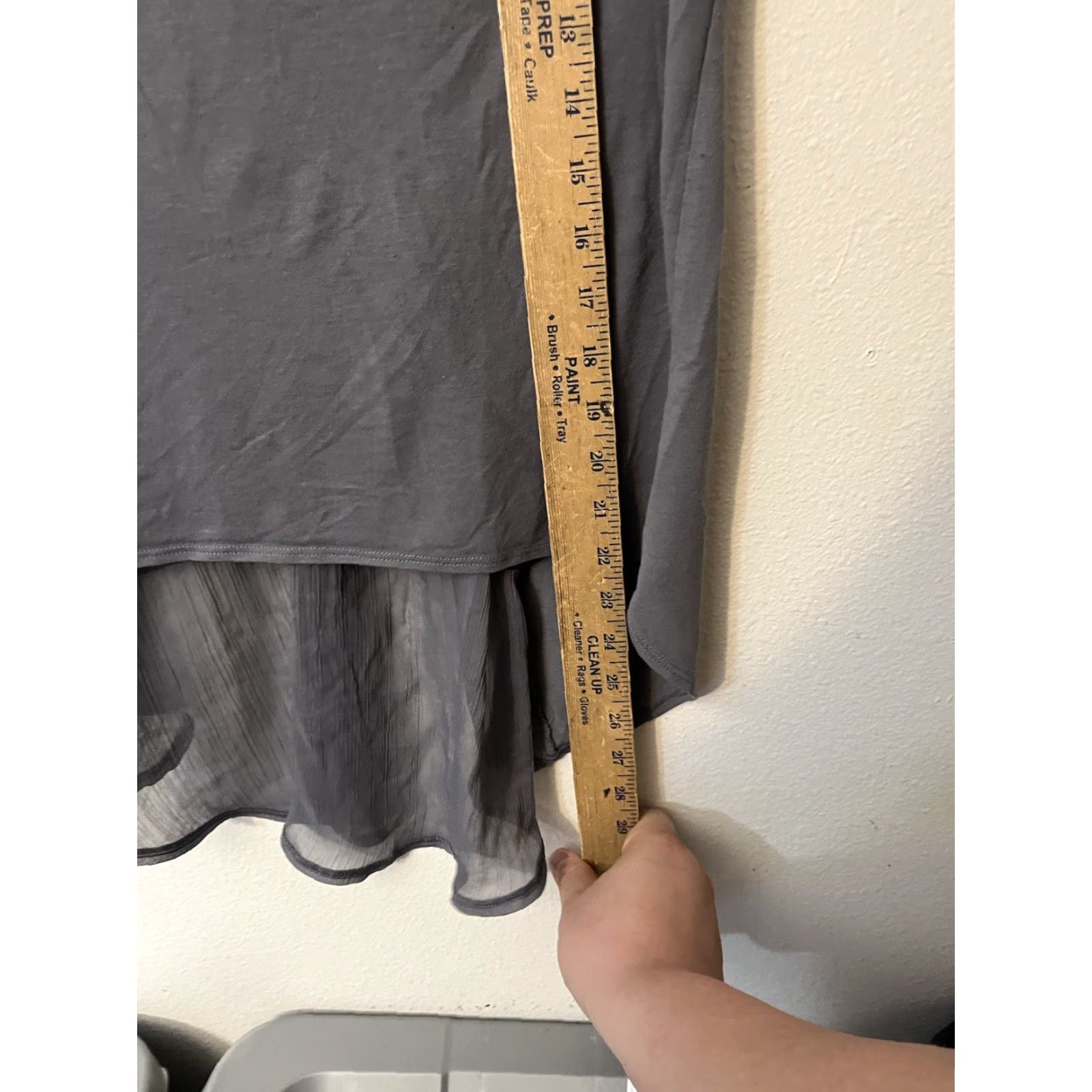 American Eagle Outfitters American Eagle Knit Strappy Tank - Size Medium Gray Layered Blouse Size M / US 6-8 / IT 42-44 - 4 Thumbnail