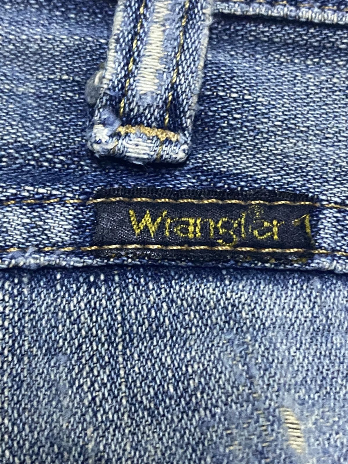 Wrangler Vintage Wrangler Faded Mud Wash Distressed Straight Jeans Size US 32 / EU 48 - 14 Thumbnail