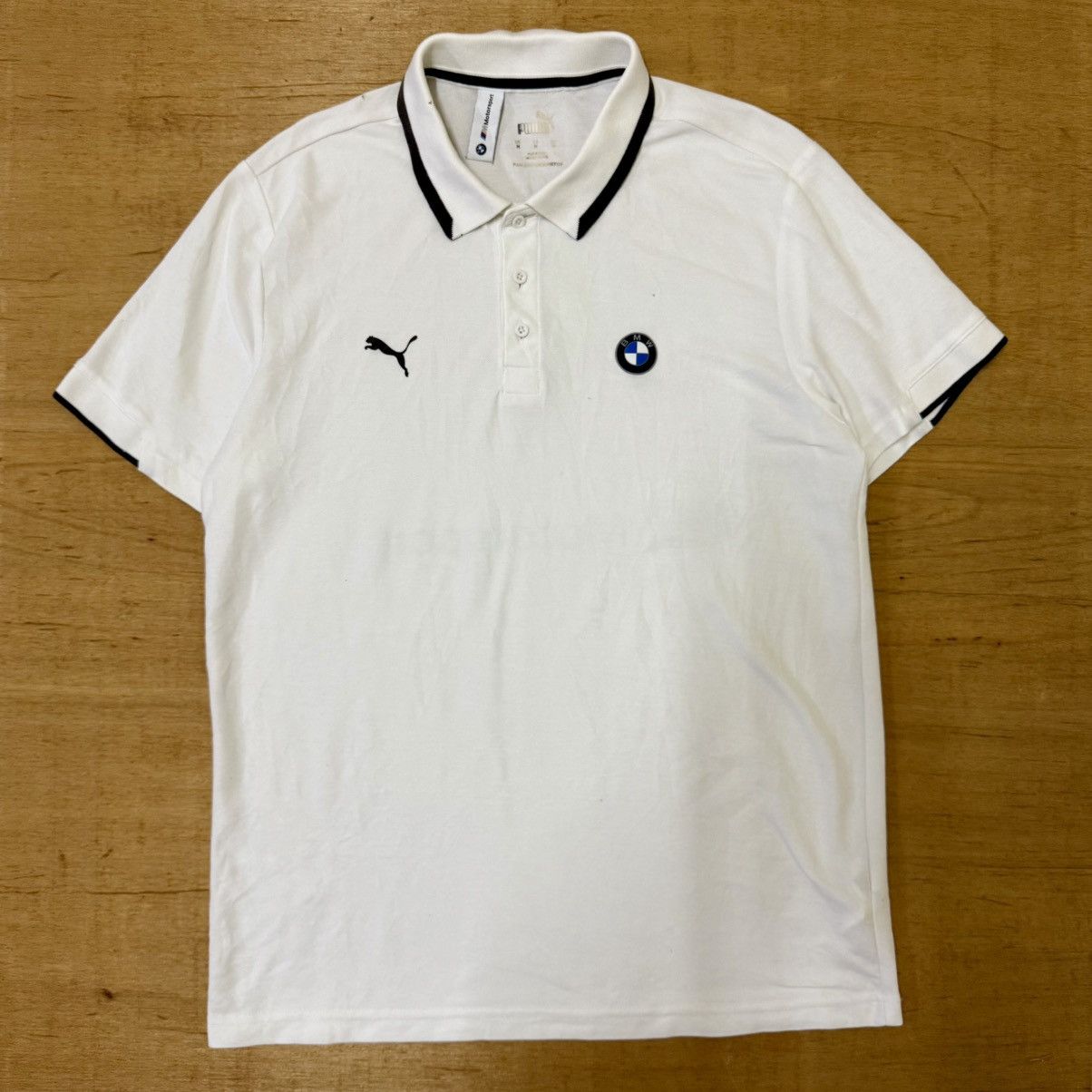 BMW × Puma Puma X BMW Motorsport white polo shirt size M Size US M / EU 48-50 / 2 - 2 Thumbnail