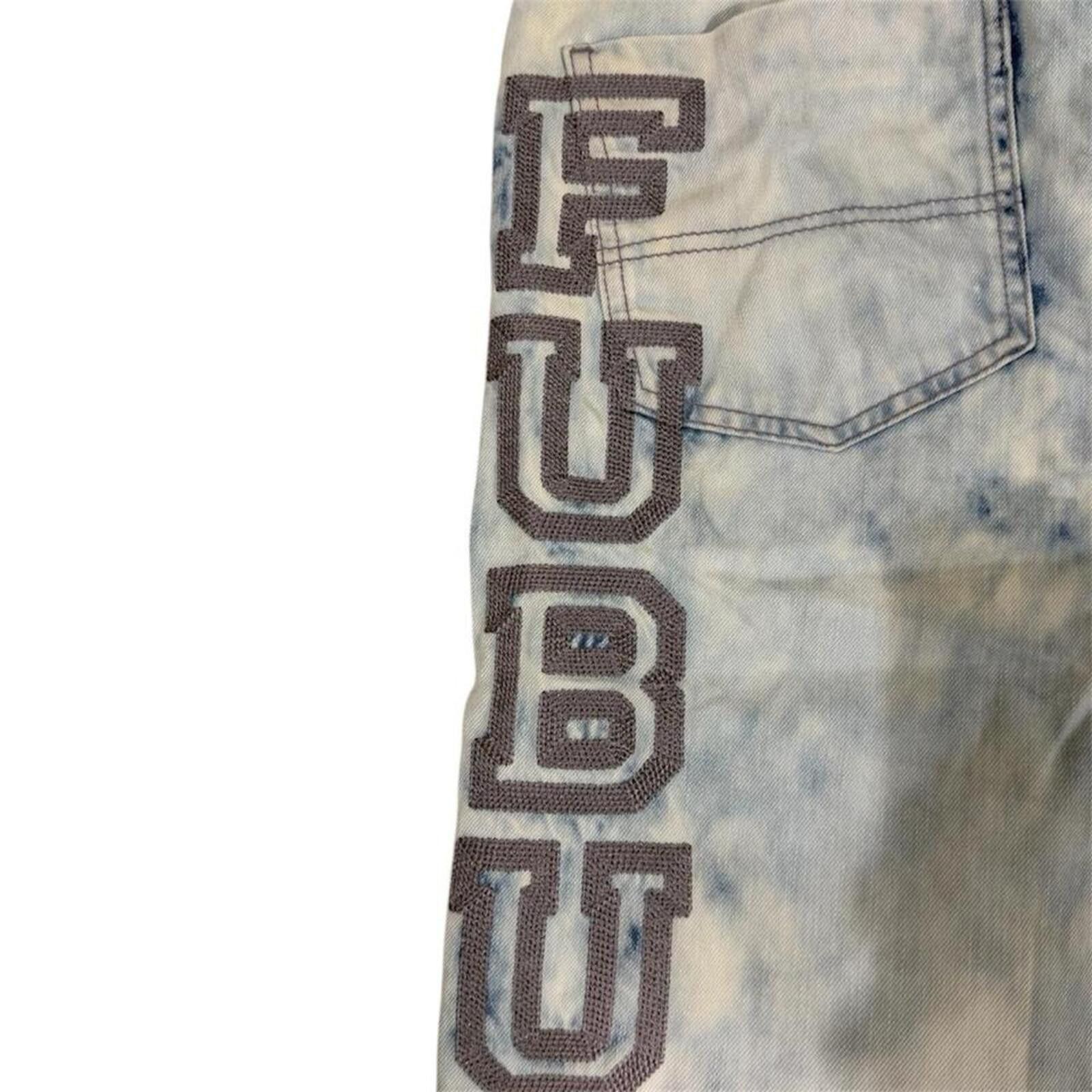 Fubu Fubu collection light wash jorts with embroidered font Size US 30 / EU 46 - 6 Thumbnail