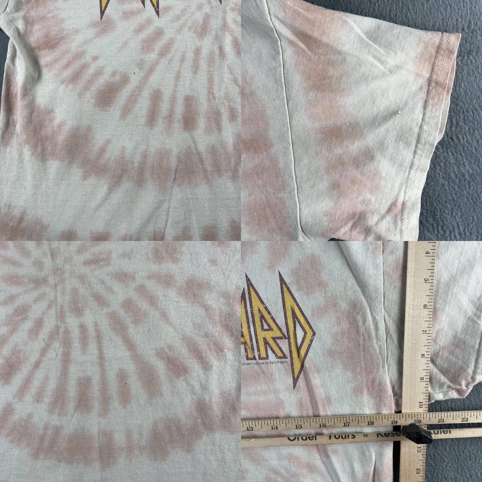 Thrasher Def Leppard Shirt Medium Band Tye Dye Pink 80s Rock T-Shirt Mens 2020s Distressed Size US M / EU 48-50 / 2 - 8 Thumbnail