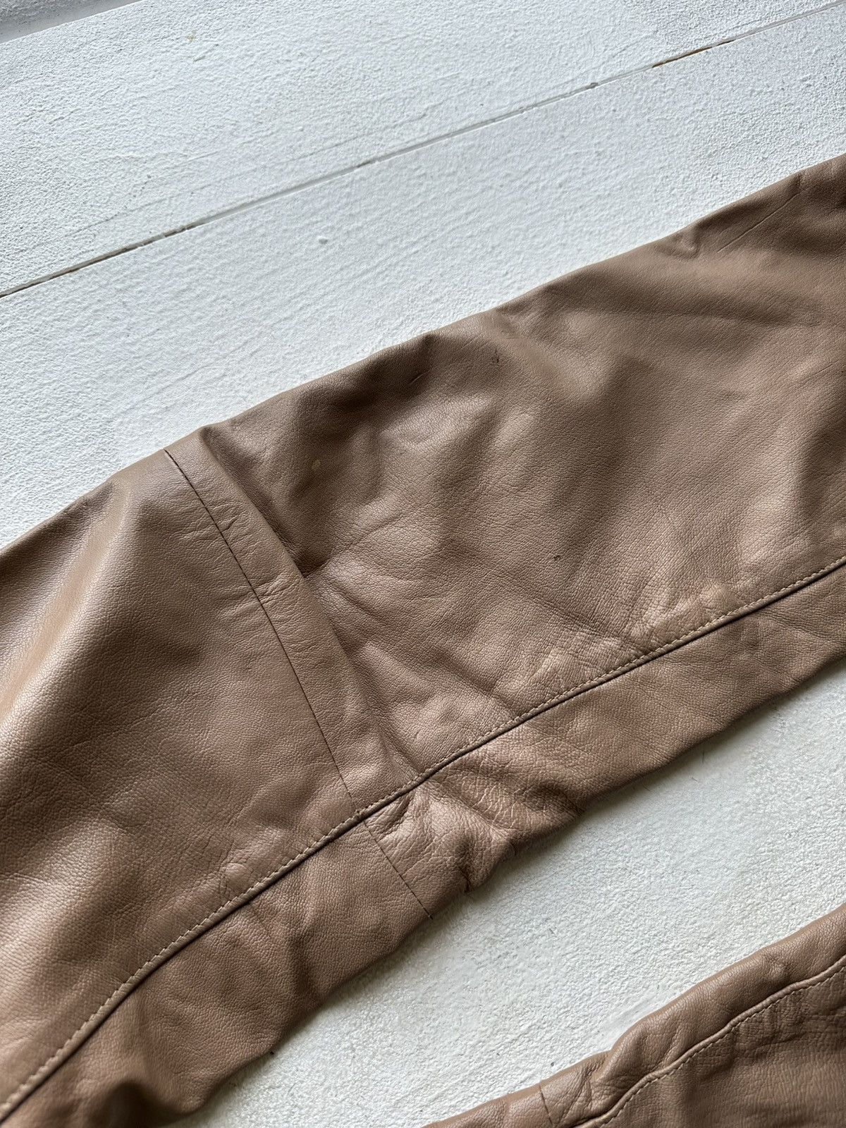 Leather × Vintage 🚨Vintage leather pants motorcycles BROWN LUXURY Y2K Size 25" / US 0 / IT 36 - 7 Thumbnail