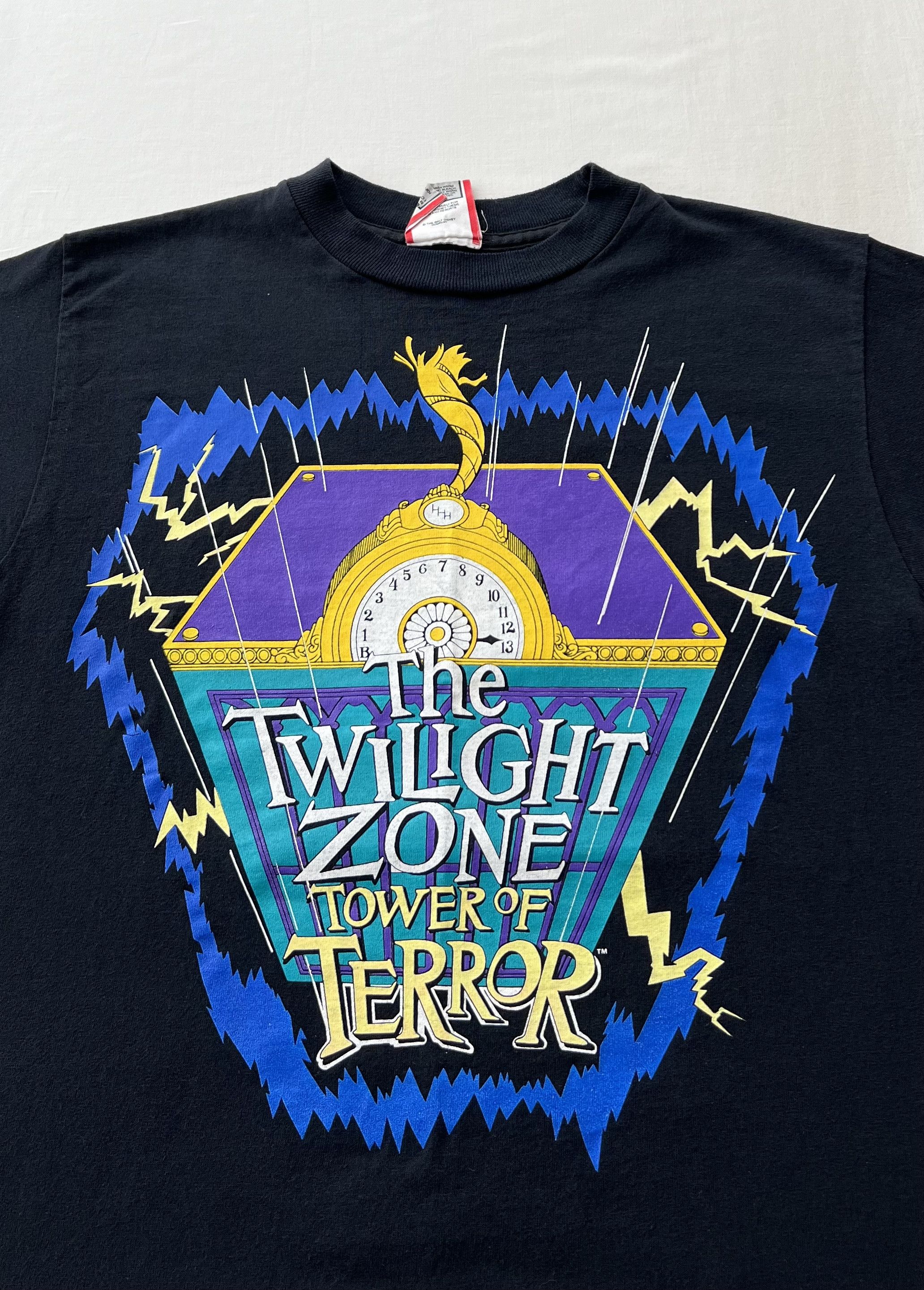 Disney Vintage 90s Disney Tower of Terror Twilight Zone T-shirt Size US M / EU 48-50 / 2 - 3 Thumbnail