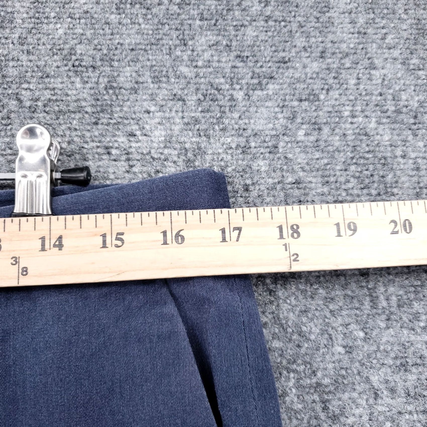 Express Express Pants Mens 32x30 Blue Innovator Mid Rise Dress Slacks Straight Stretch Size US 32 / EU 48 - 7 Thumbnail