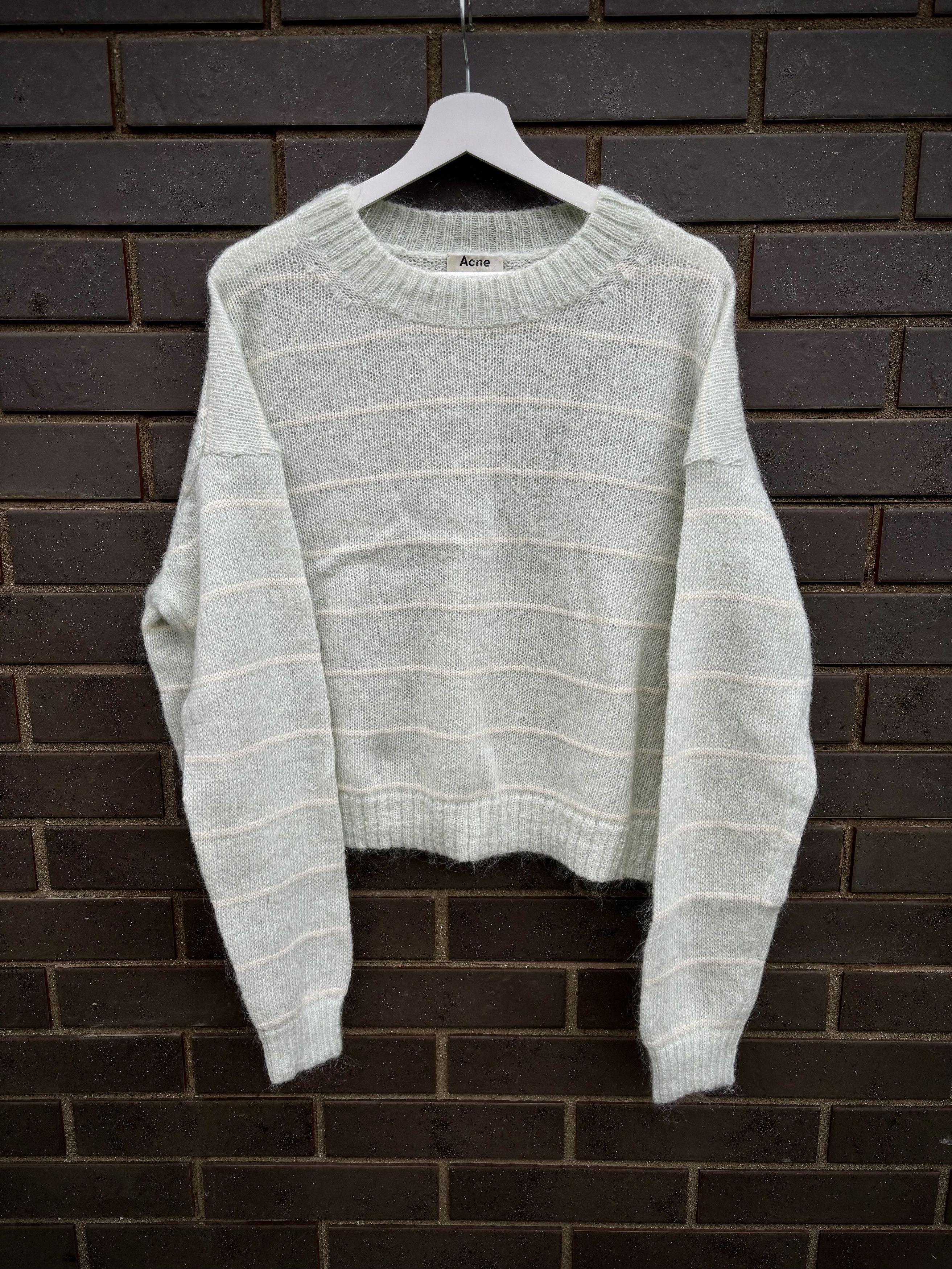 Acne Studios acne studios oversized mohair striped sweater boxy knit Size US S / EU 44-46 / 1 - 1 Thumbnail