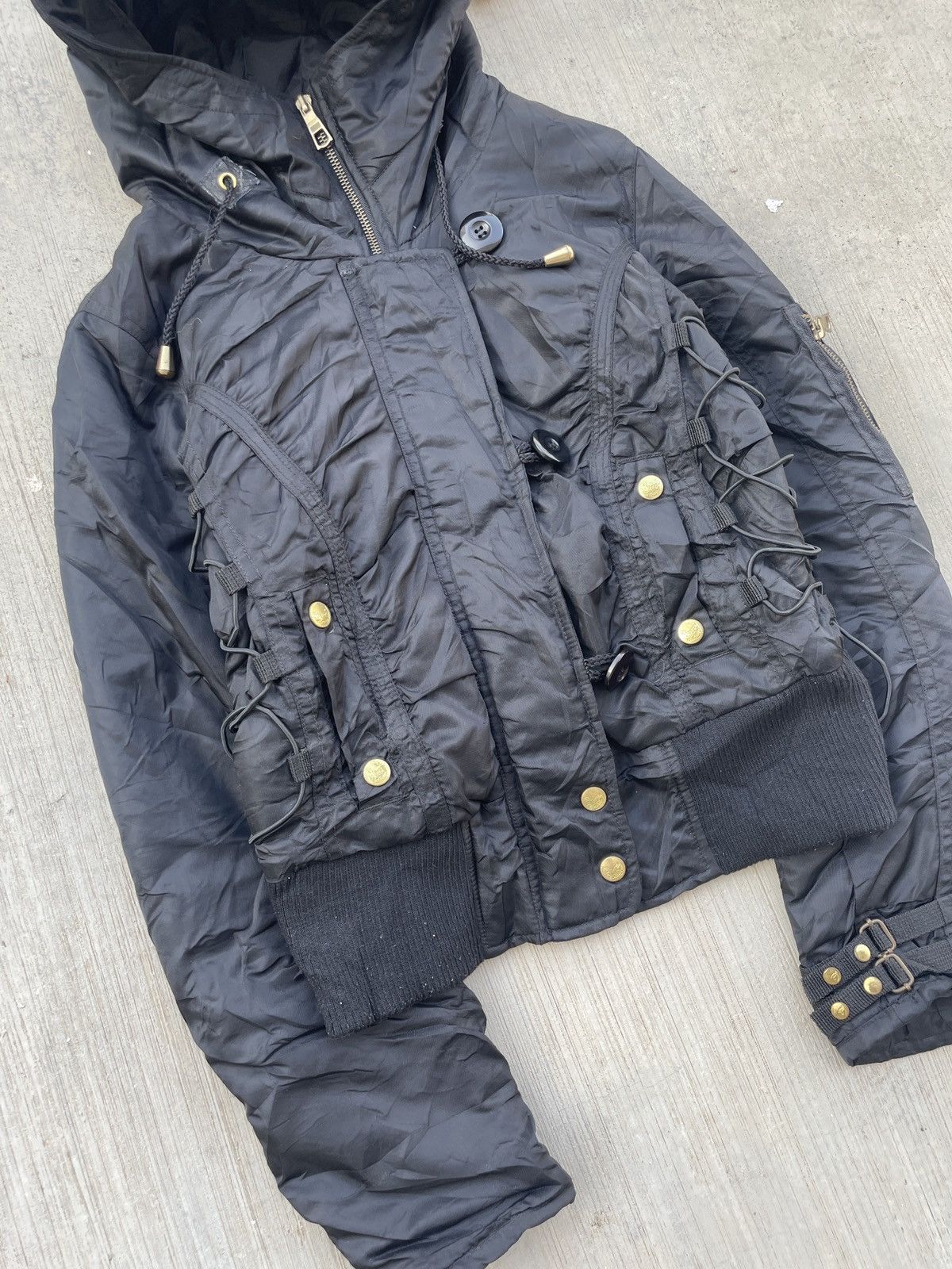 Japanese Brand 2000s JAPANESE BRAND HOOD BOMBER JACKET GOA LGB PUNK ARCHIVE Size US S / EU 44-46 / 1 - 3 Thumbnail