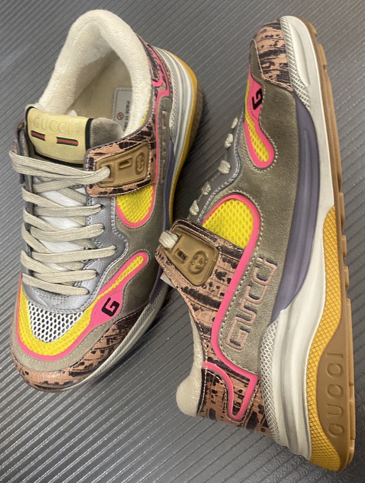 Gucci Gucci 🇮🇹 Tejus Lux Calf Ultrapace sneakers 7 NEW Size US 7 / IT 37 - 11 Thumbnail