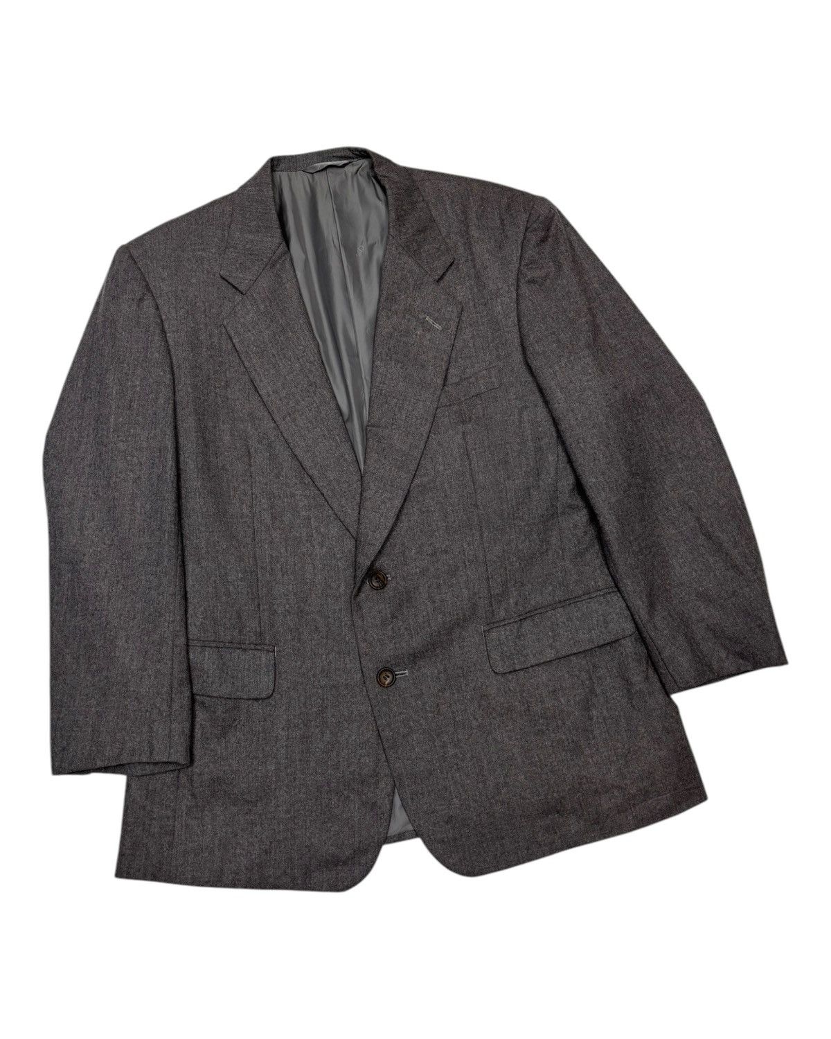 Christian Dior Monsieur × Vintage CHRISTIAN DIOR WOOL GREY BLAZER JACKET COAT Size US S / EU 44-46 / 1 - 4 Thumbnail