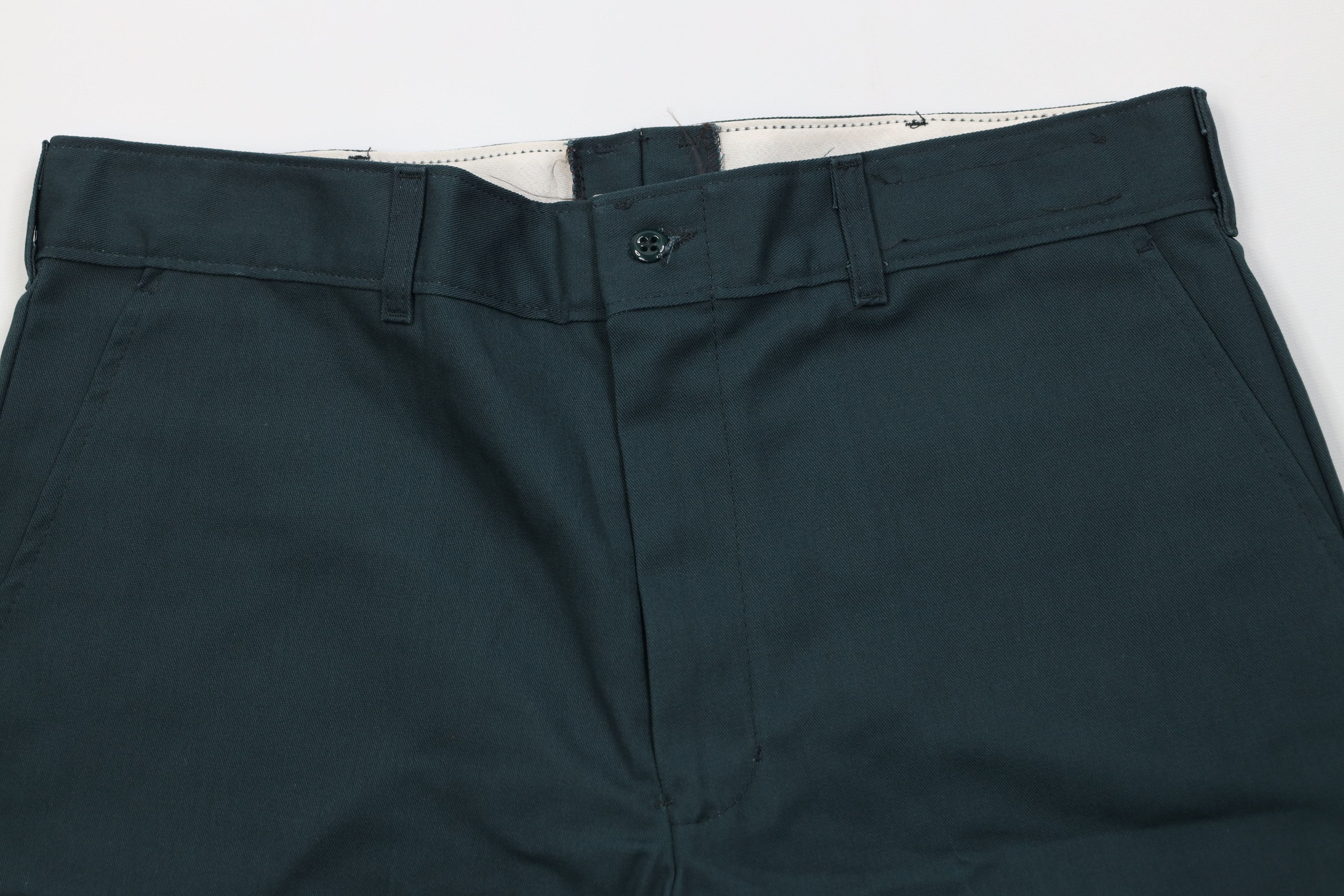 Vintage Vintage 90s Streetwear Workwear Mechanic Chino Shorts Green Size US 34 / EU 50 - 2 Thumbnail