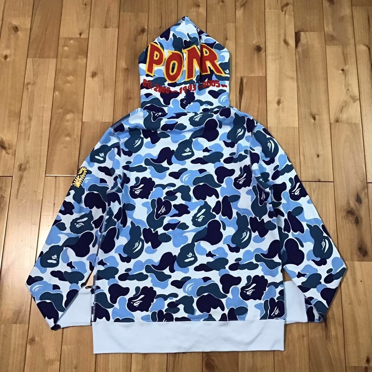 Bape BAPE ABC camo Blue shark full zip hoodie a bathing ape Size US M / EU 48-50 / 2 - 2 Thumbnail