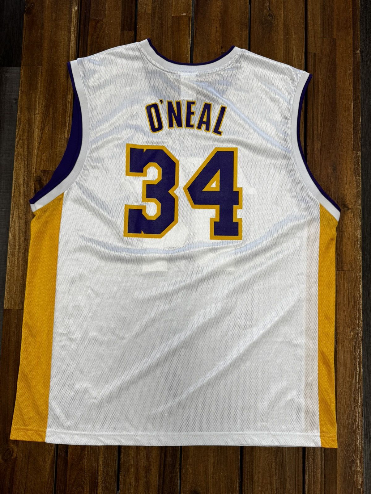 Reebok Vintage Reebok Shaquille O’Neal LA Lakers Home Jersey #34 Size US XL / EU 56 / 4 - 6 Thumbnail