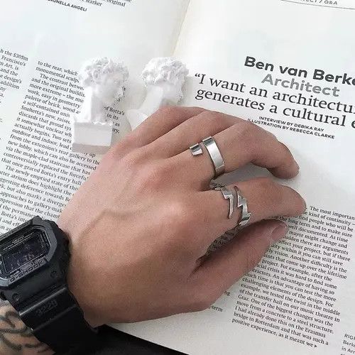Jewelry × Vintage Retro punk rings Size ONE SIZE - 2 Thumbnail