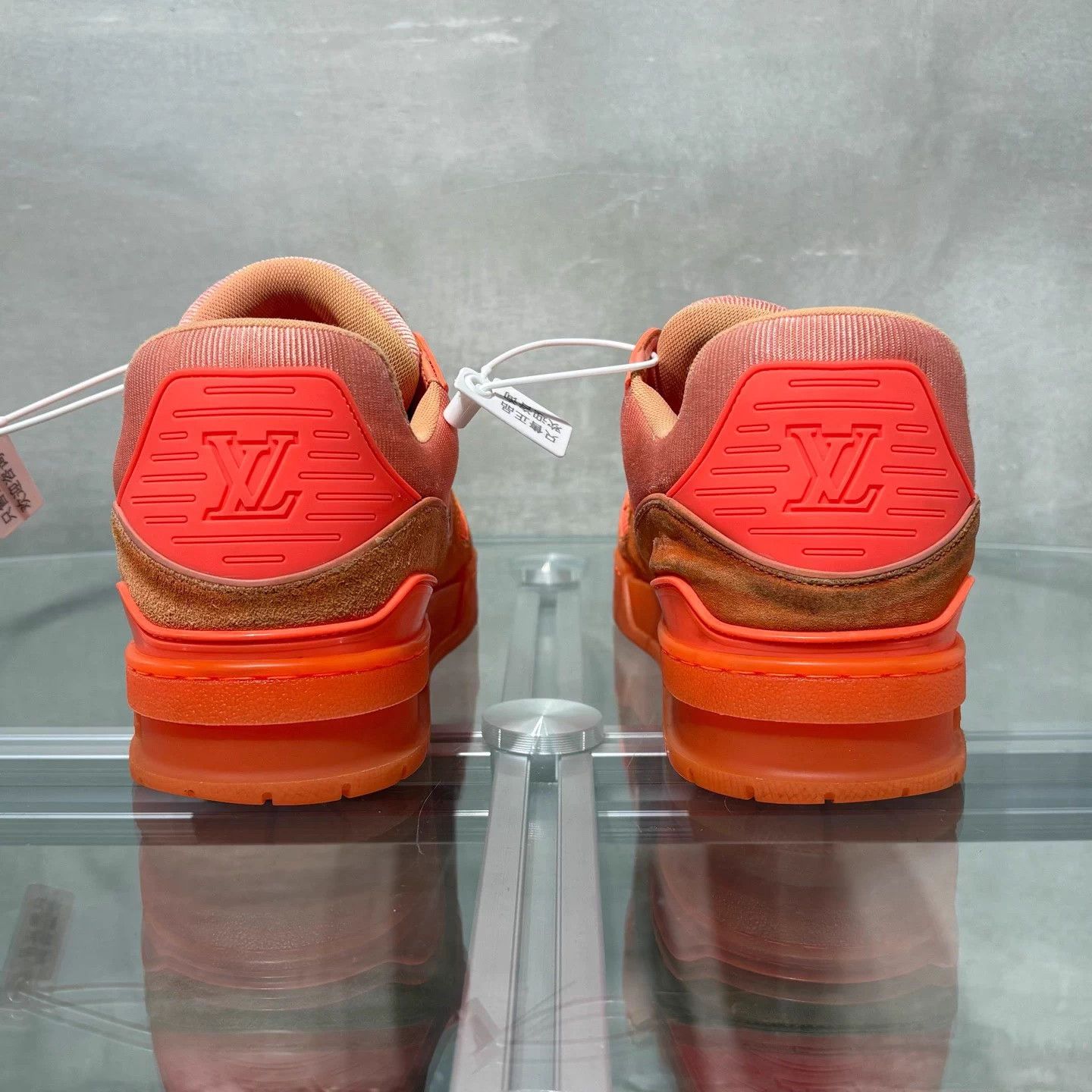 Louis Vuitton LV Trainer Orange UK7.5/41.5 Size US 8.5 / EU 41-42 - 6 Thumbnail