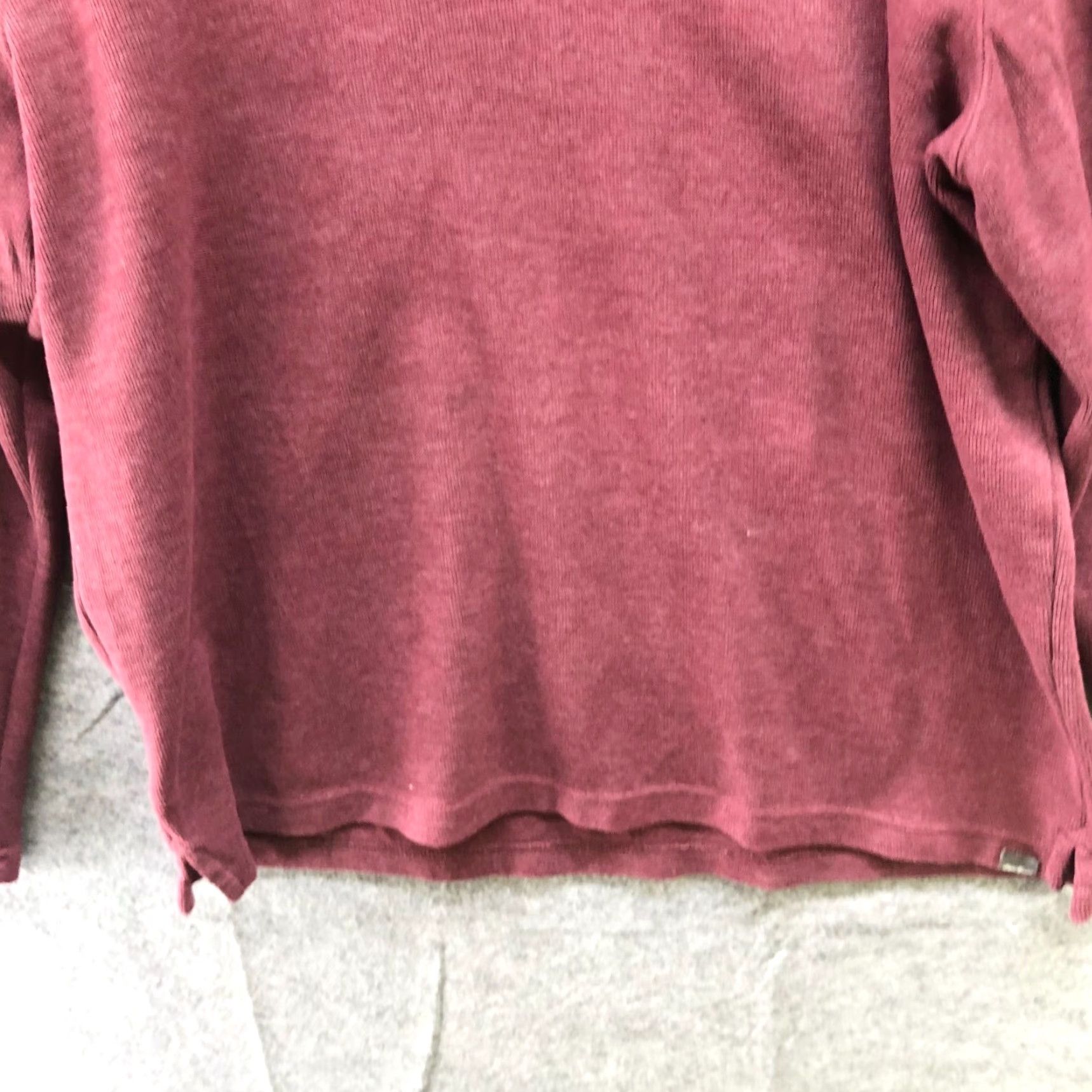 Eddie Bauer Eddie Bauer Mock Neck Sweatshirt Mens L 1/4 Button Burgundy Wine Pullover Sweater Knit Casual Winter Fall Regular Mens Size US L / EU 52-54 / 3 - 4 Thumbnail
