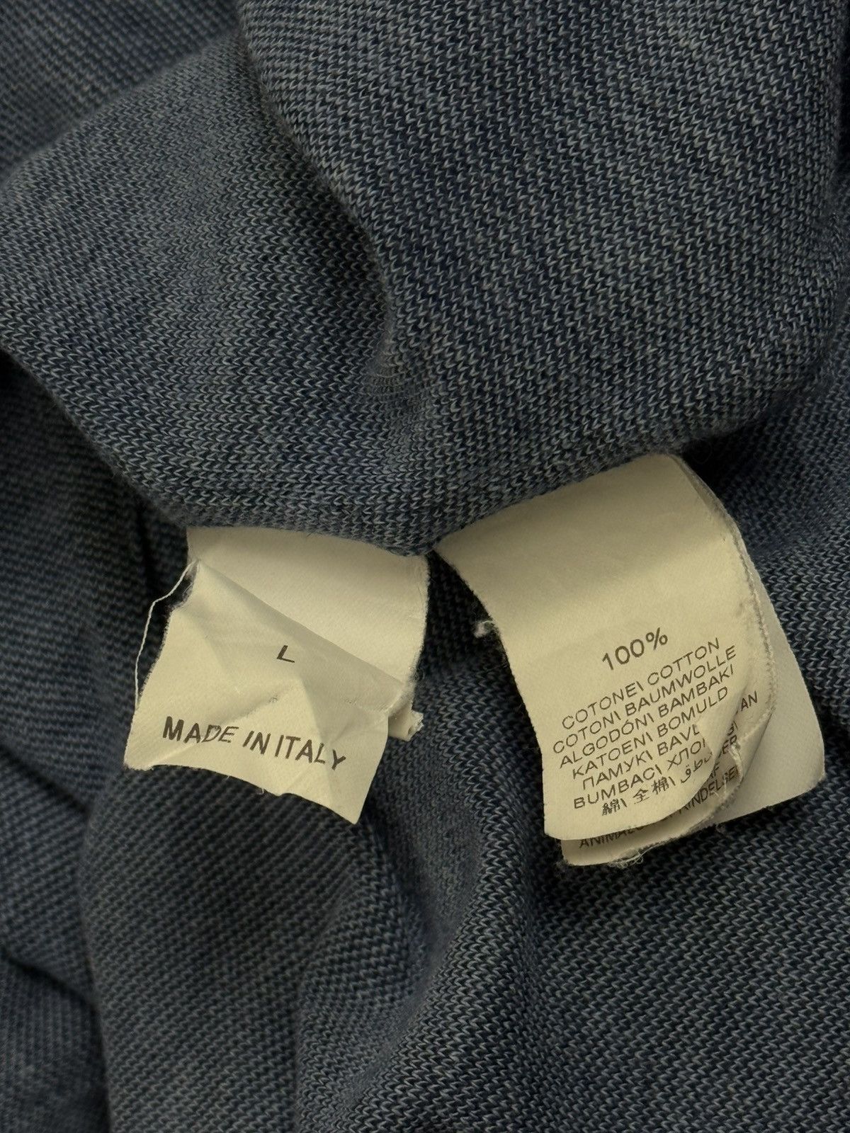 Brunello Cucinelli Brunello Cucinelli Blue Leisure Fit Cotton Long Sleeve Shirt Size US L / EU 52-54 / 3 - 8 Thumbnail