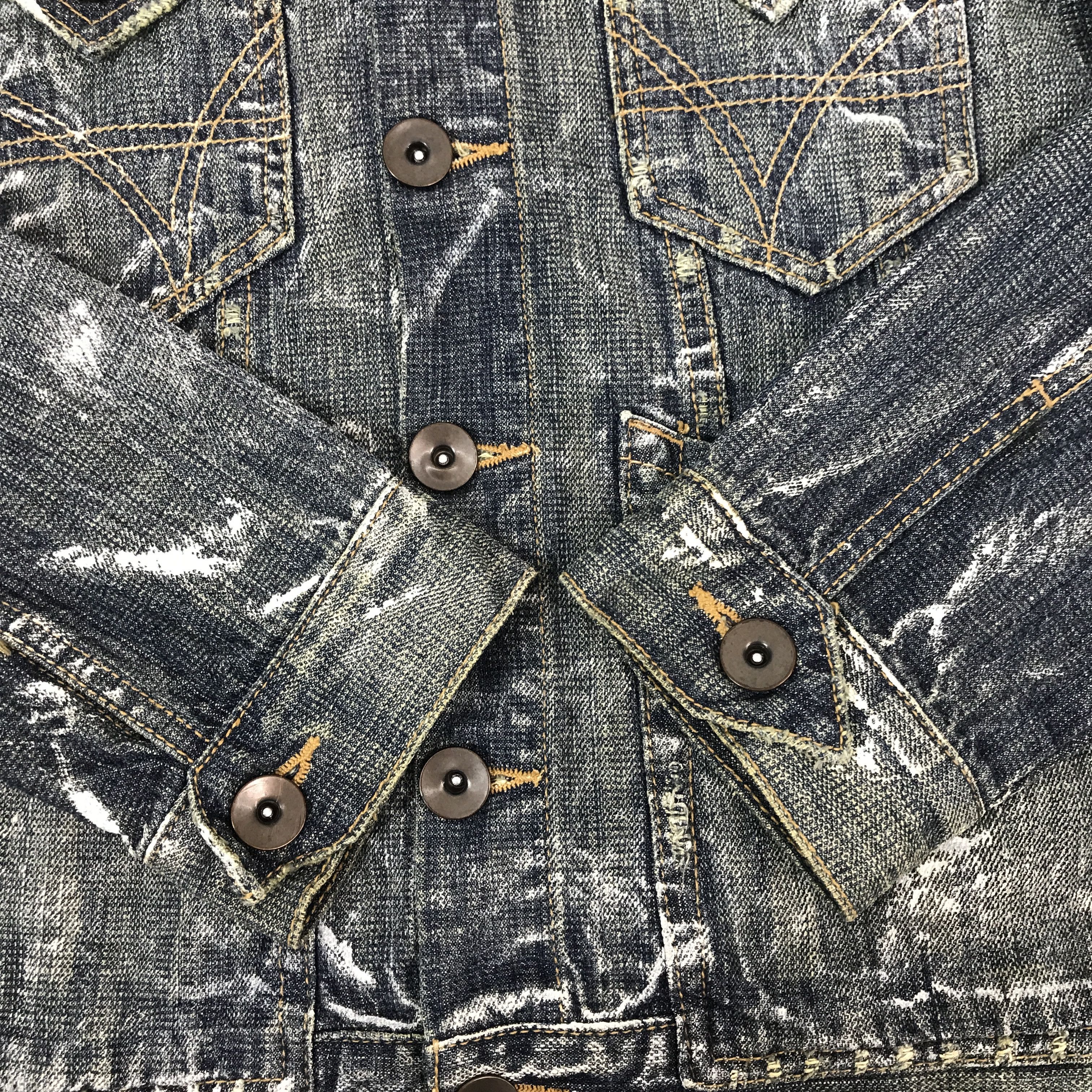 Japanese Brand × Vintage Vintage Big Shark Jeans Denim button Jacket Size US M / EU 48-50 / 2 - 7 Thumbnail