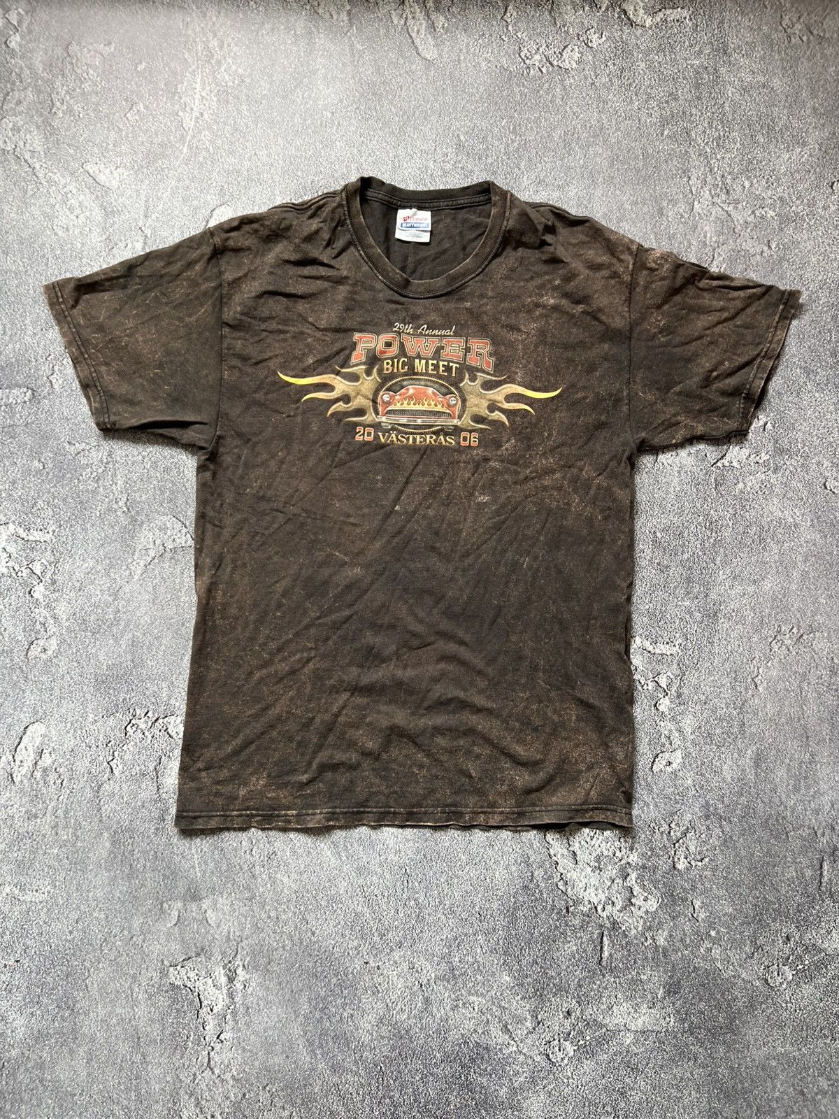 Vintage 00s Vintage Power Big Car Meet 2006 Rusted Logo T-Shirt Size US L / EU 52-54 / 3 - 3 Thumbnail
