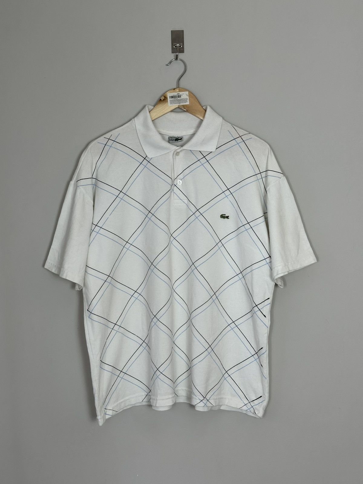 Lacoste Vintage Lacoste Polo XXL Made in France Grid Pattern Size US XXL / EU 58 / 5 - 1 Thumbnail