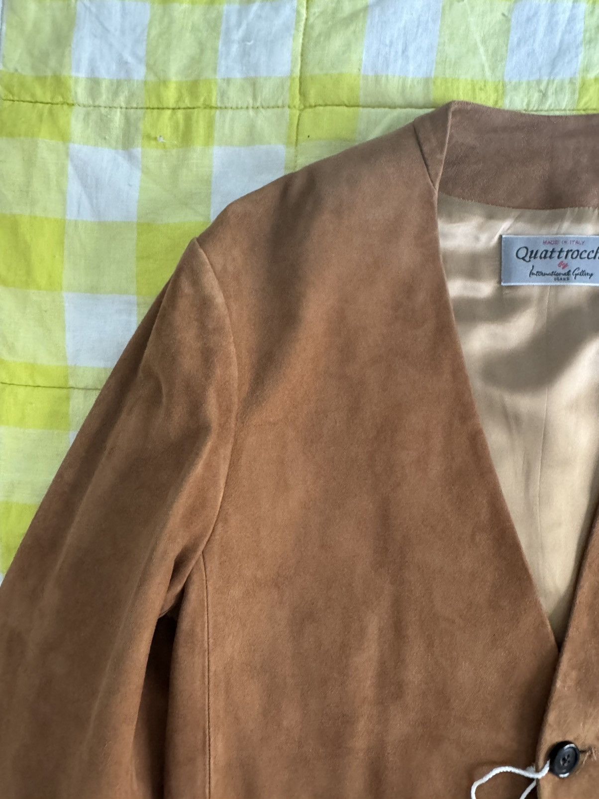 Beams Japan Beams Made in Italy Collarless Suede Jacket 42 XS NWT Size US XS / EU 42 / 0 - 12 Thumbnail