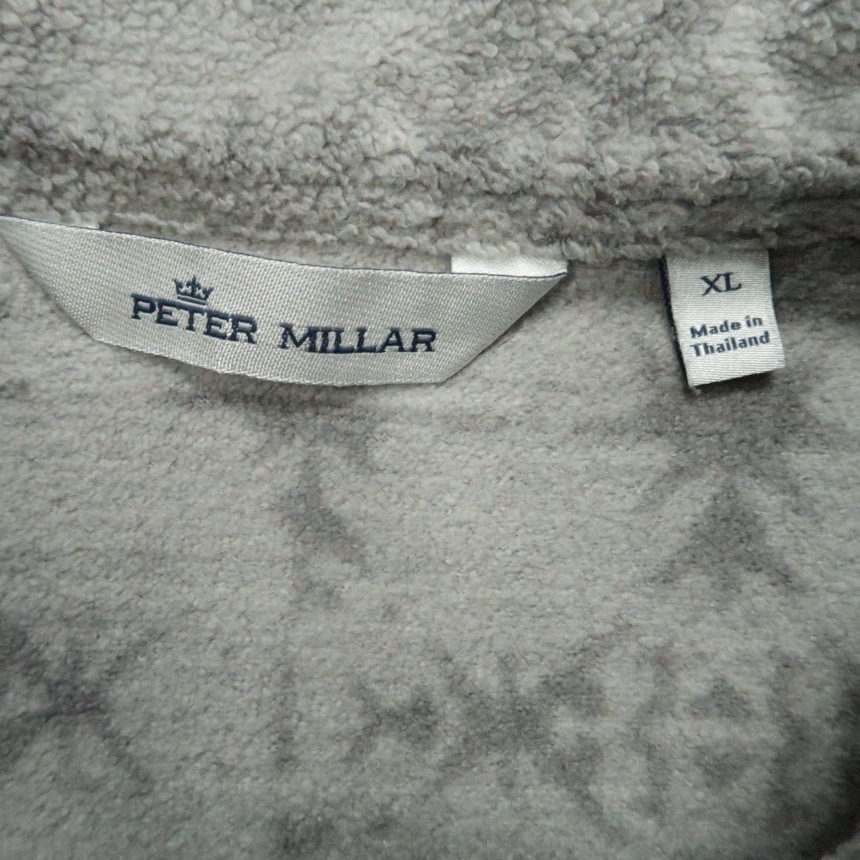 Peter Millar VEST Peter Millar Men XL Gray Micro Shearling Fleece Full Zip Performance Size US XL / EU 56 / 4 - 4 Thumbnail