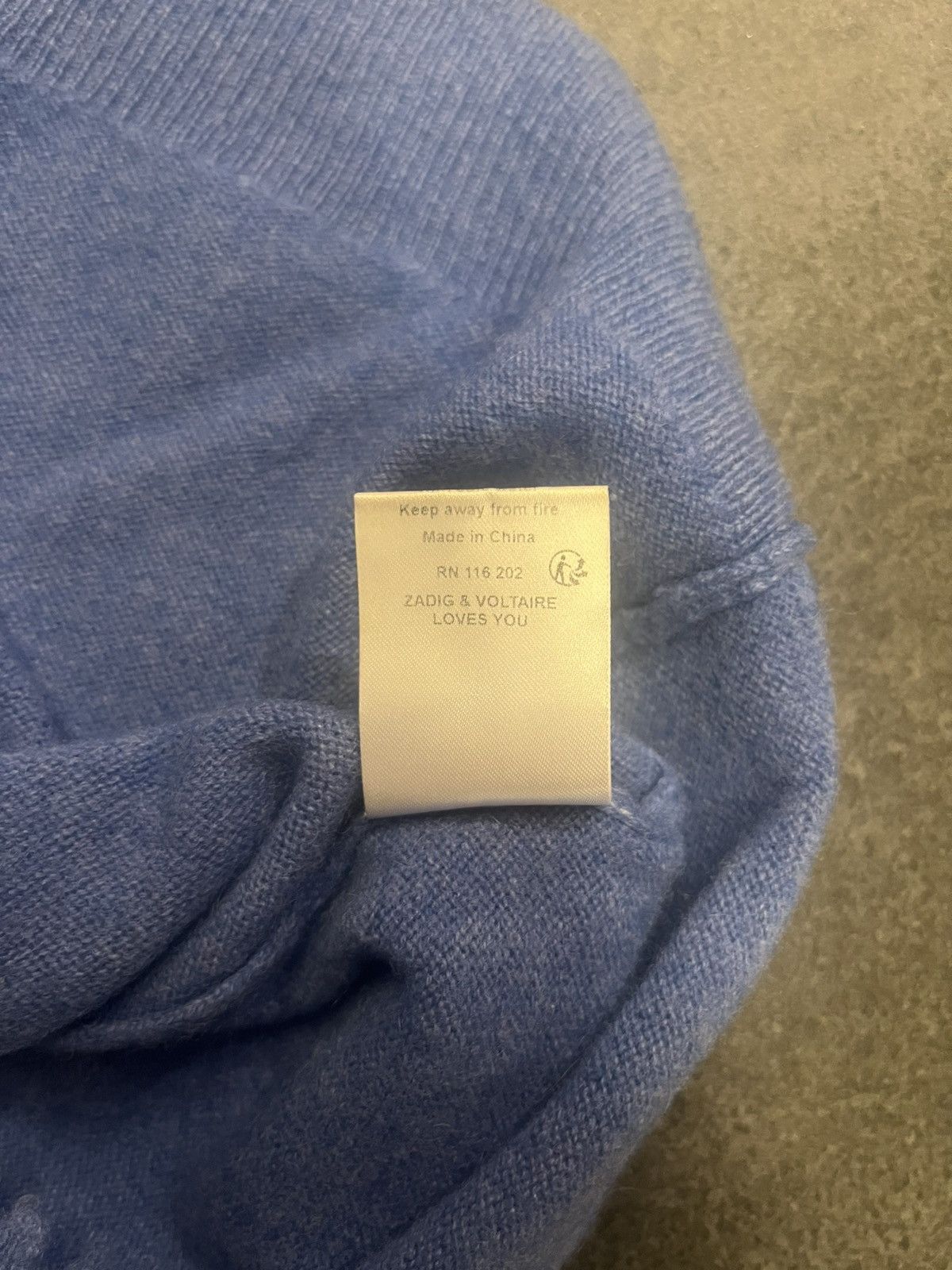 Zadig & Voltaire Zadig & Voltaire cashmere blue sweater Size US L / EU 52-54 / 3 - 7 Thumbnail