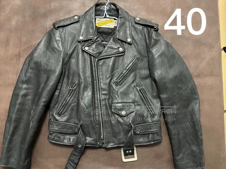 Schott Schott Leather coat Size US L / EU 52-54 / 3 - 1 Thumbnail