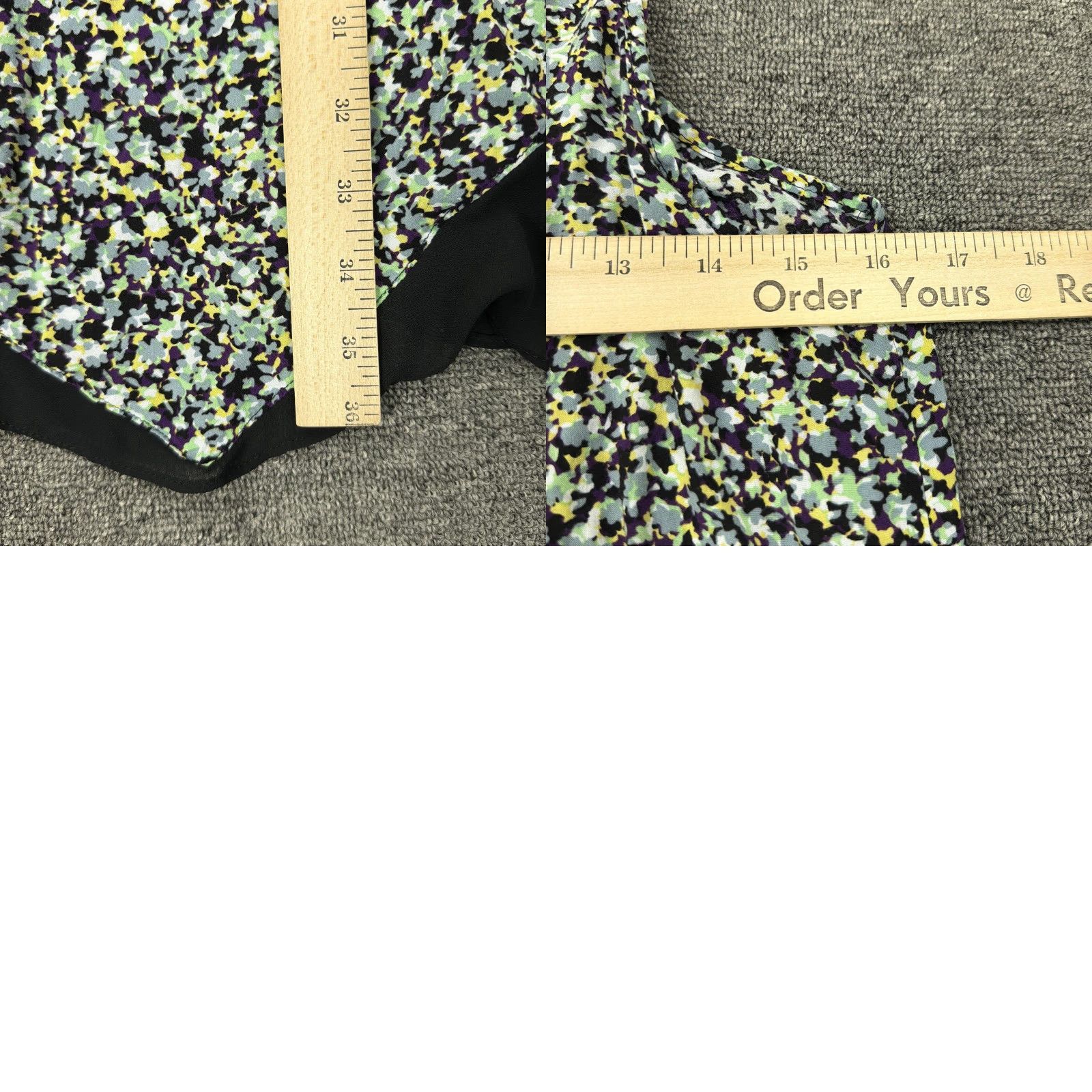 Vintage VINTAGE Simply Vera Vera Wang Dress Womens M Floral Print Sleeveless Asym Hem Ruffle Size M / US 6-8 / IT 42-44 - 8 Thumbnail