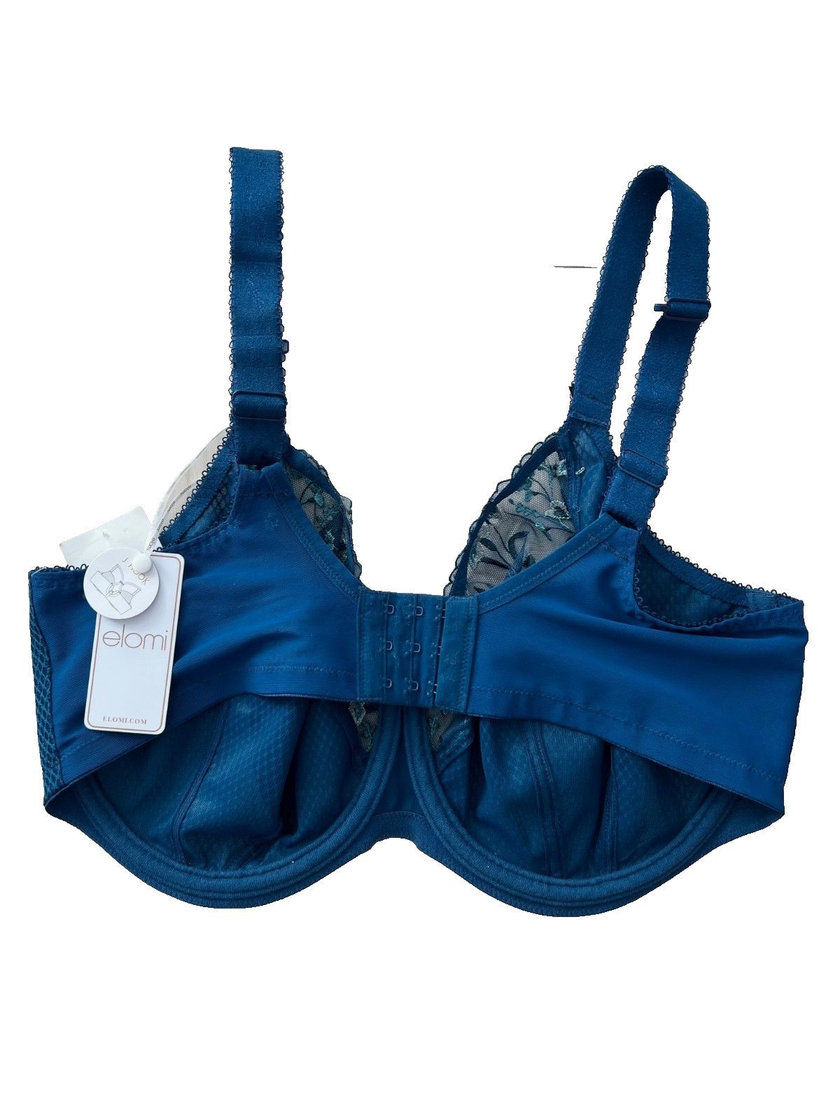 Other Elomi J Hook Charley Floral Bra in Petrol ( 36I ) Size 3XL / US 20-22 - 5 Thumbnail