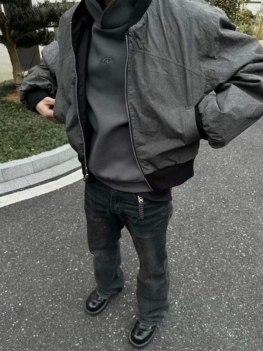 Japanese Brand × Vintage Reversible Round Collar Zipper Jacket Size US L / EU 52-54 / 3 - 2 Thumbnail