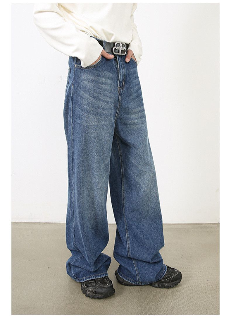 Japanese Brand × Jean Japanese blue vintage loose straight jeans Size US 32 / EU 48 - 4 Thumbnail