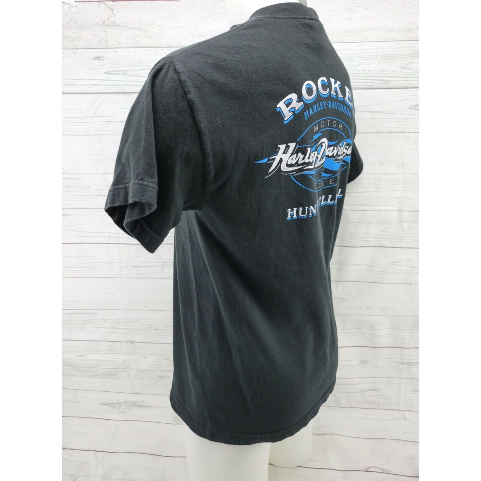 Harley Davidson Harley-Davidson Rocket Huntsville, AL Black Graphic T-Shirt Size Medium Mens Shirt Short Sleeve Crew Neck Cotton Size US M / EU 48-50 / 2 - 6 Thumbnail