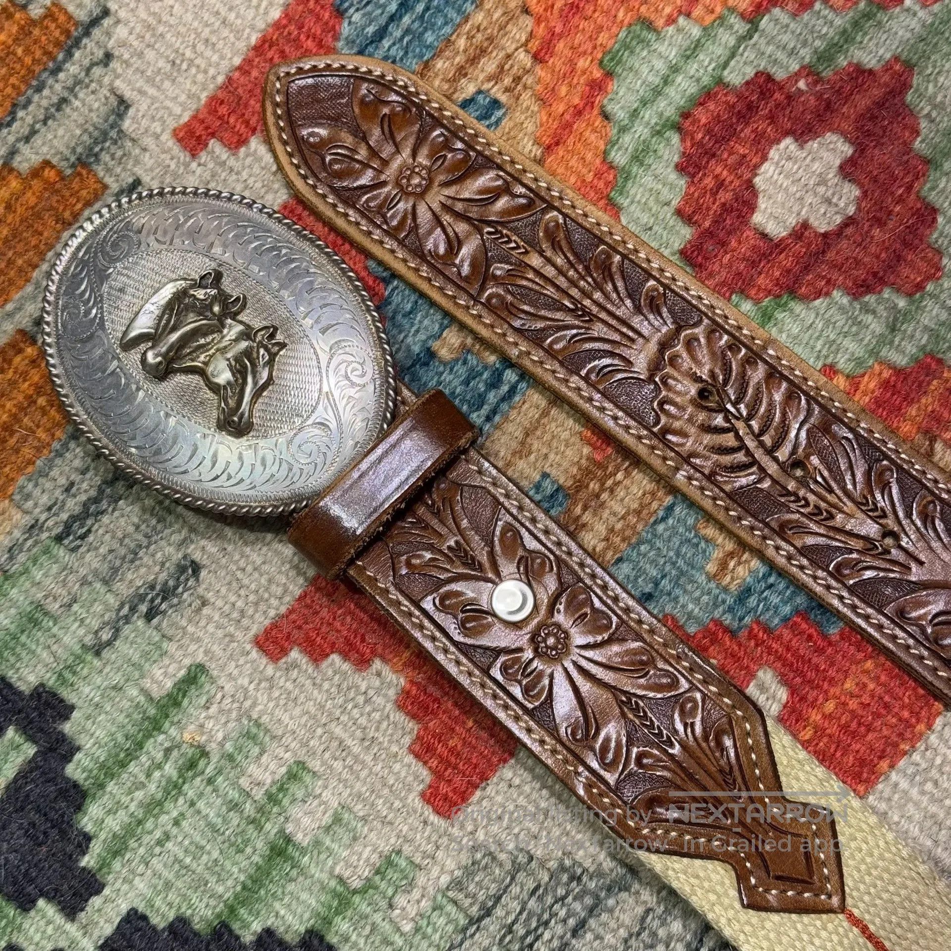 RRL Ralph Lauren Ralph Lauren Horse Head Buckle Belt. Size ONE SIZE - 7 Thumbnail