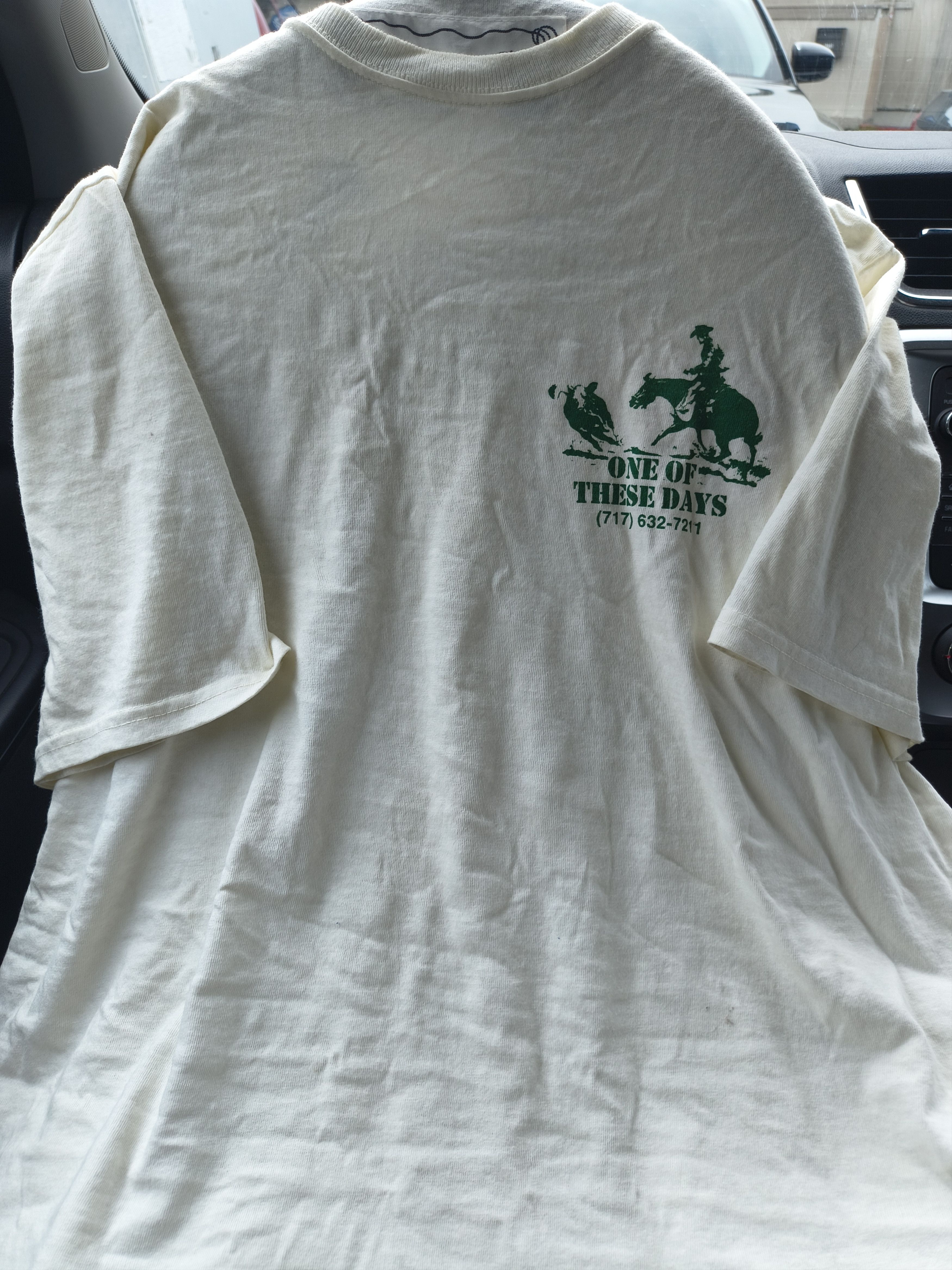 One of These Days One of these days round up ranch white shirt green size XL Size US XL / EU 56 / 4 - 1 Thumbnail