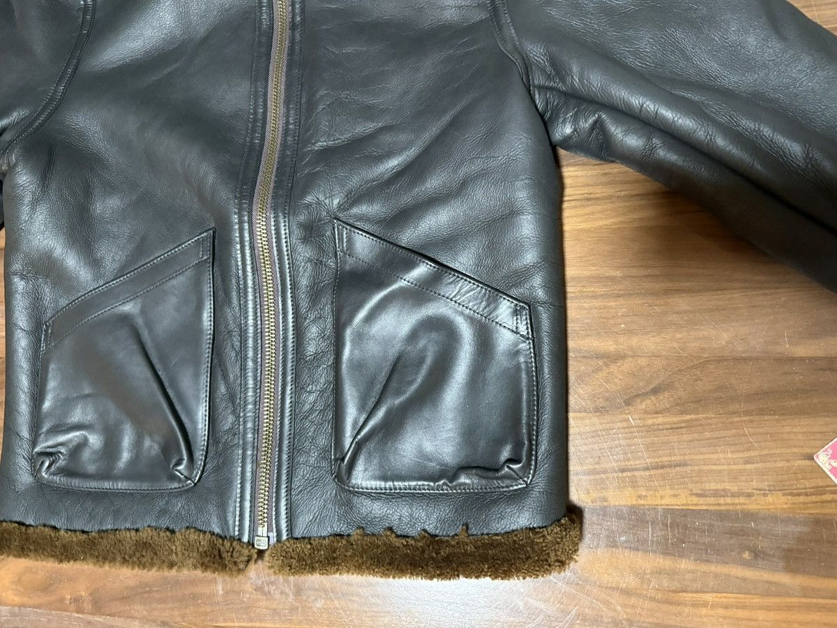 Schott Schott B-6 Sheepskin Jacket Size Medium Black Leather Bomber Size US M / EU 48-50 / 2 - 4 Thumbnail