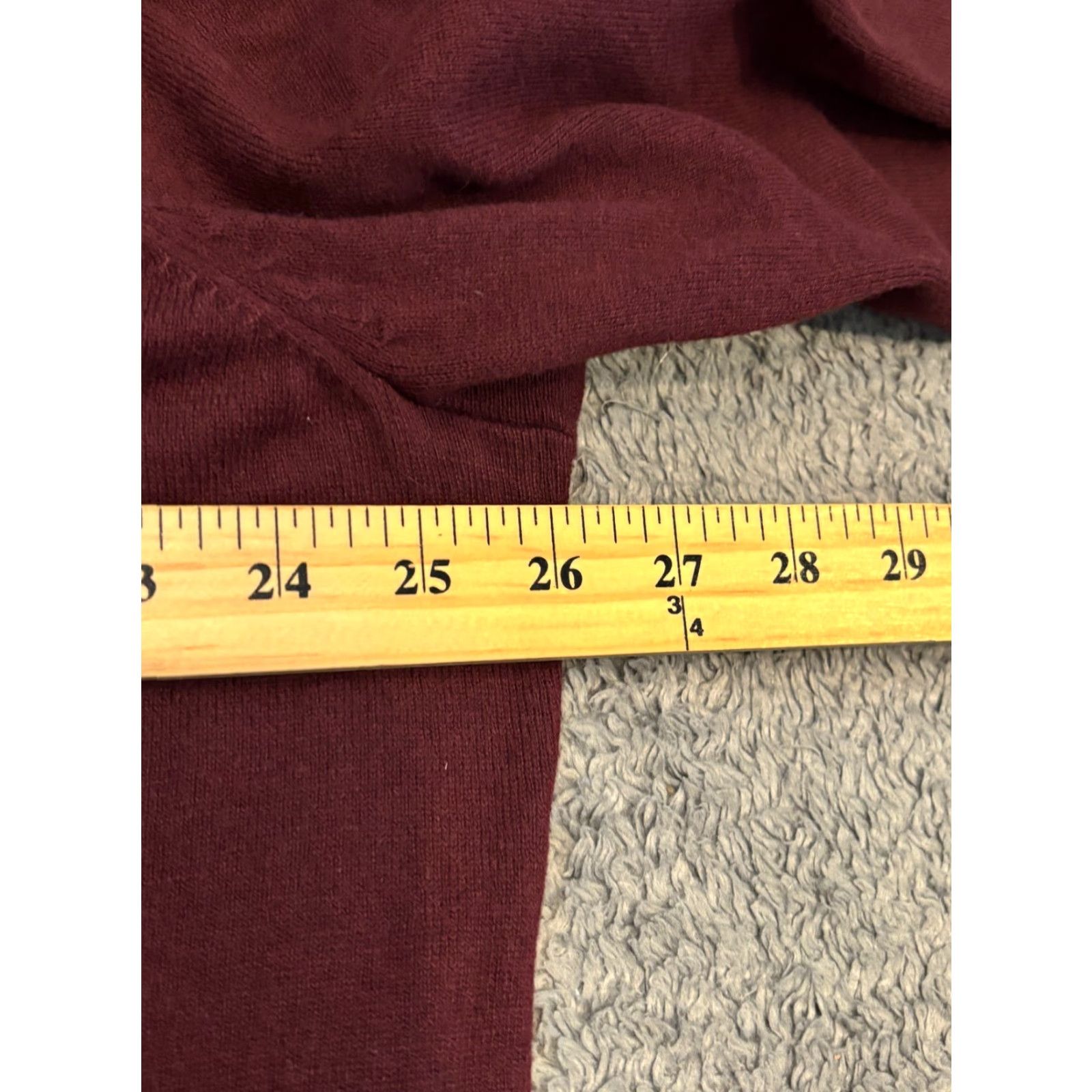 Eddie Bauer VINTAGE Eddie Bauer Sweater Men’s T2XL Tall Maroon V Neck Merino Wool Blend L/S Pullover Size US XXL / EU 58 / 5 - 3 Thumbnail