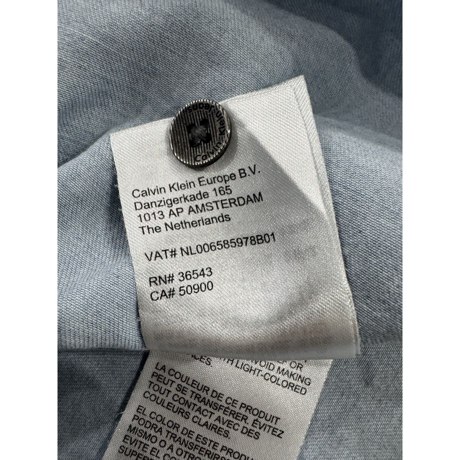 Calvin Klein Vintage 90s CK Calvin Klein Jeans Denim Button Shirt Pockets Size US L / EU 52-54 / 3 - 7 Thumbnail