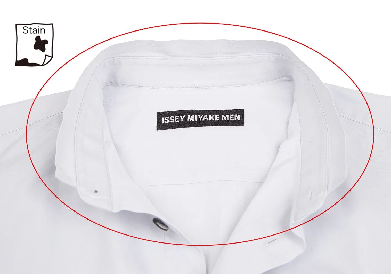 Issey Miyake Cotton Broad Stand Collar Shirt in Light Gray Size US S / EU 44-46 / 1 - 4 Thumbnail