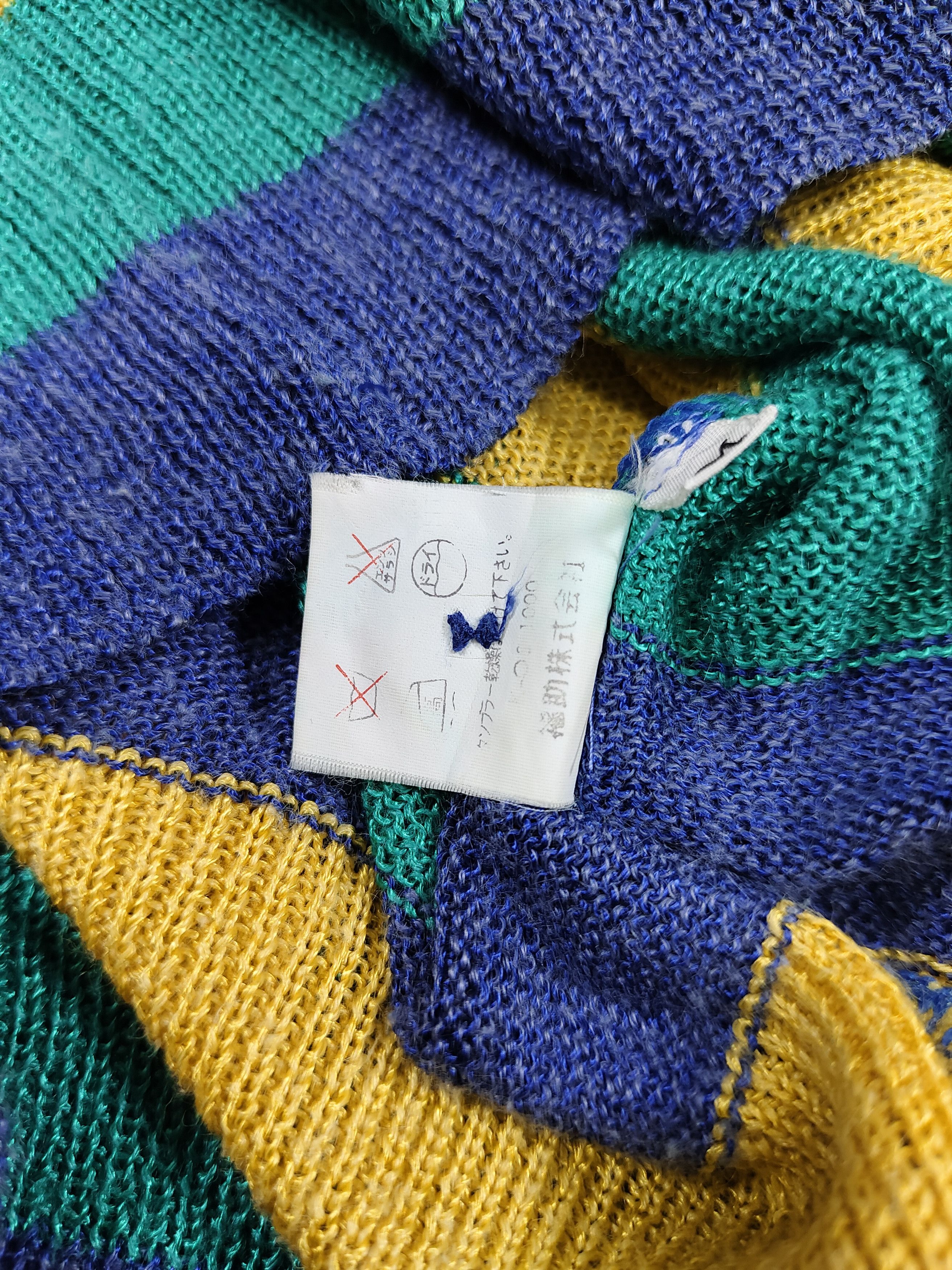 Yves Saint Laurent 80s Yves Saint Laurent Striped Short Cardigan Size M / US 6-8 / IT 42-44 - 10 Thumbnail